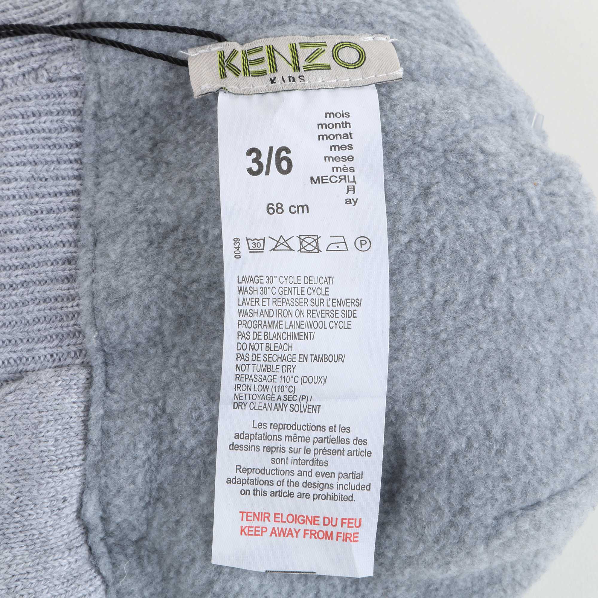 Baby Girls Marl Grey Cotton Hat