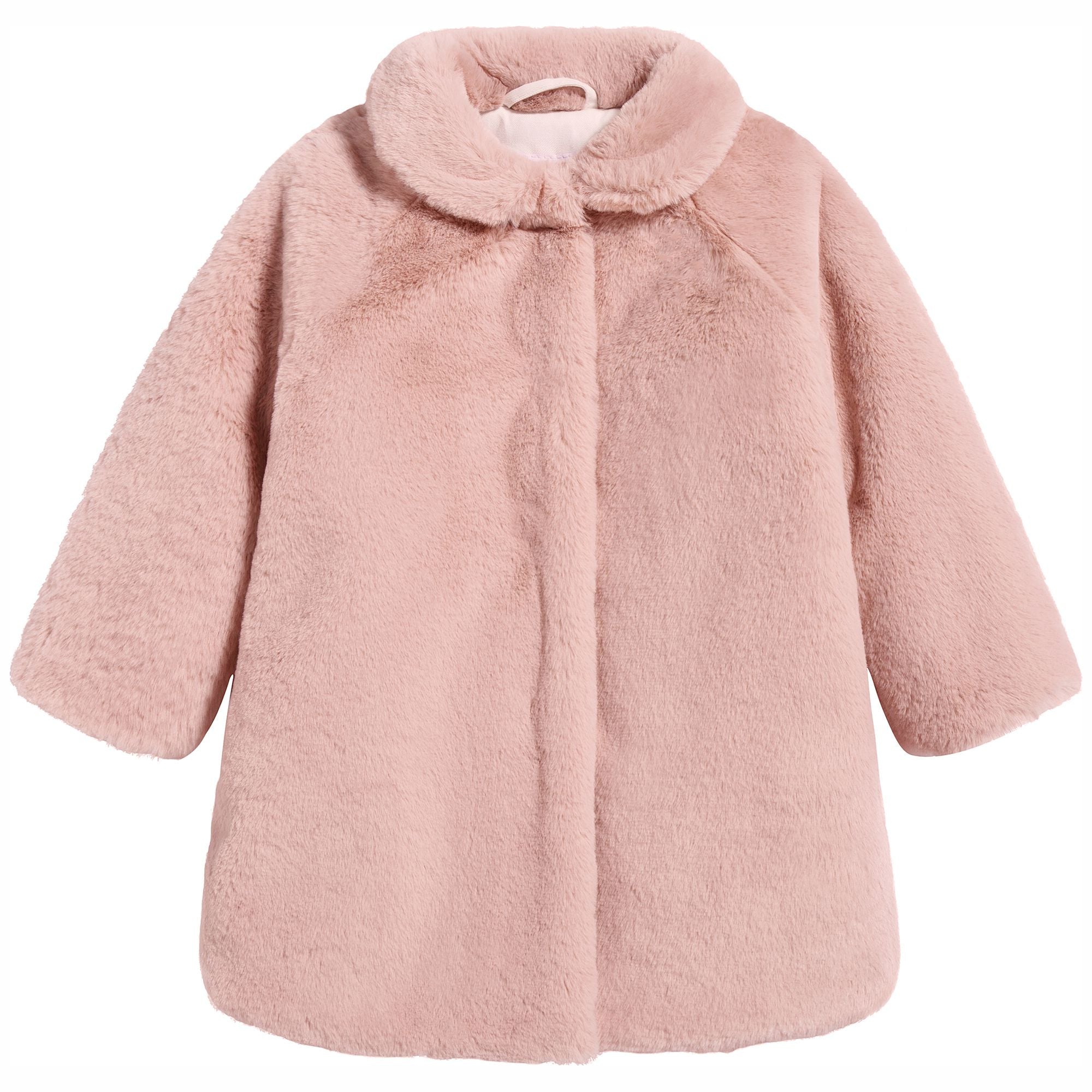 Baby Girls Pink Fur Coat