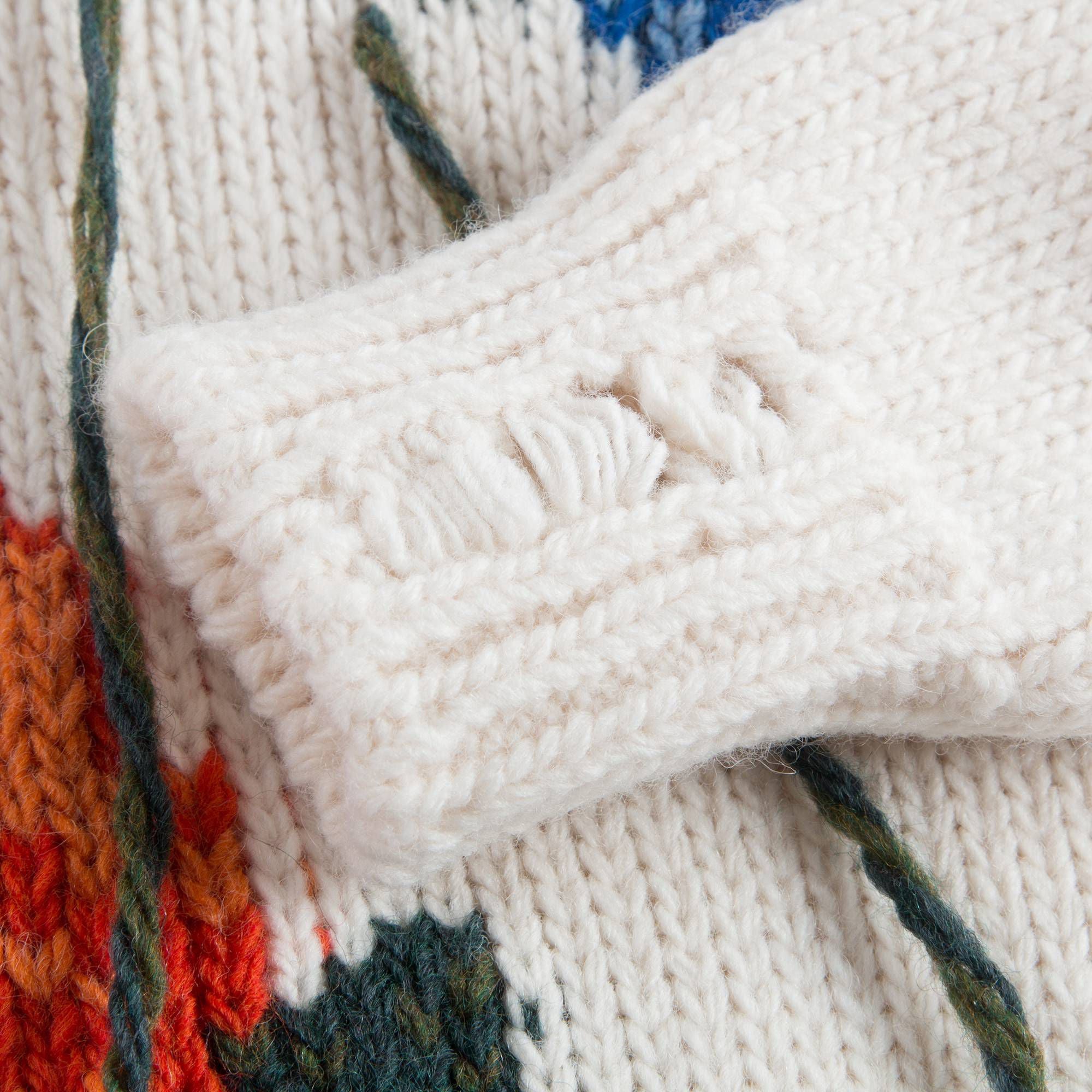 Girls Ivory Embroidered Sweater