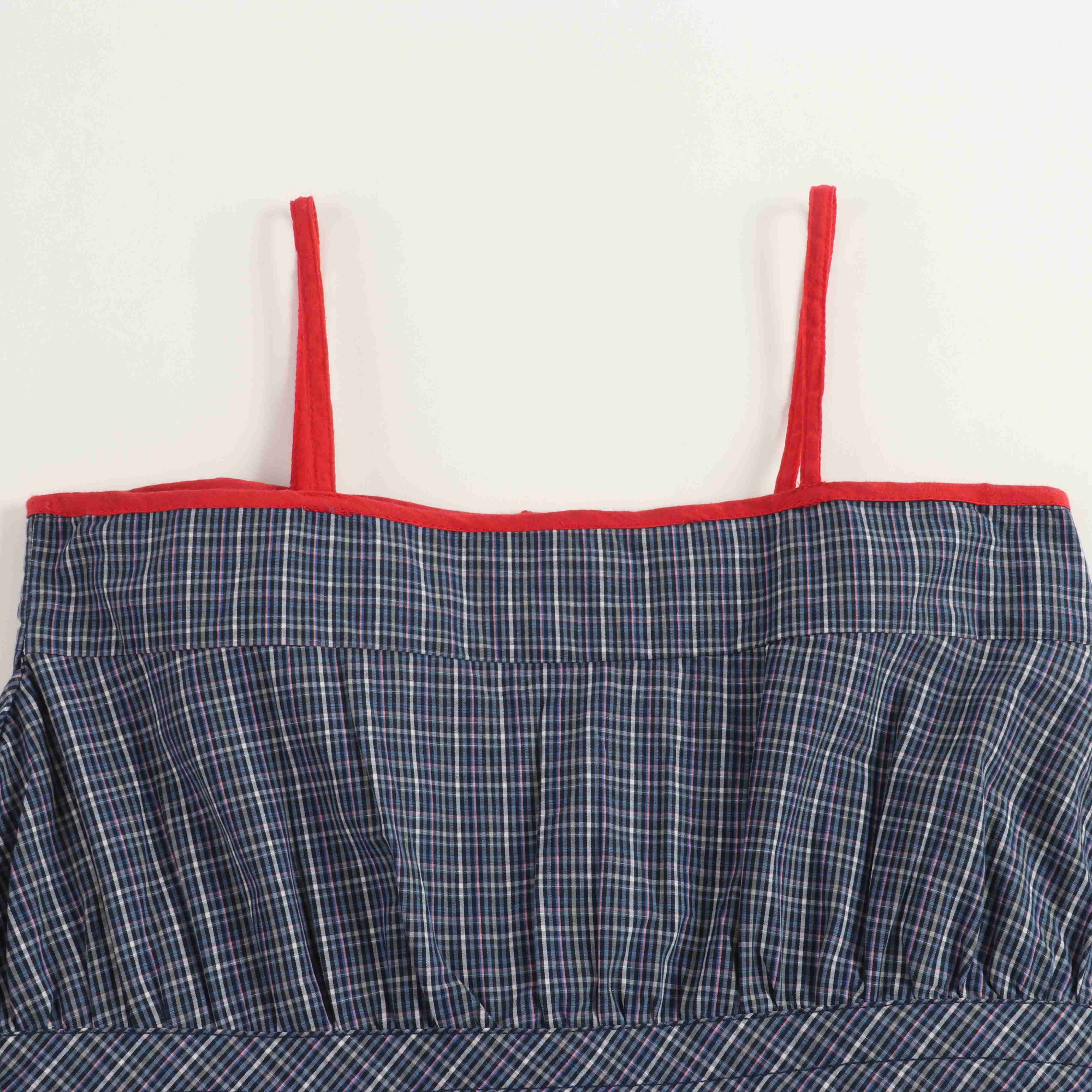 Girls Oxford Blue Cotton Dress