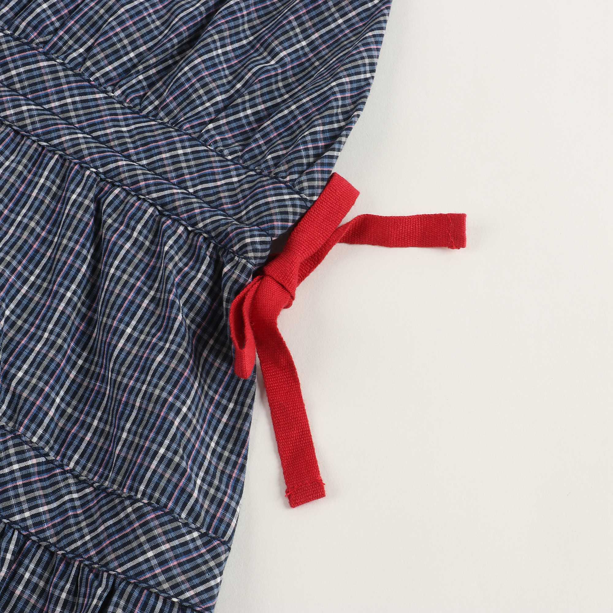 Girls Oxford Blue Cotton Dress