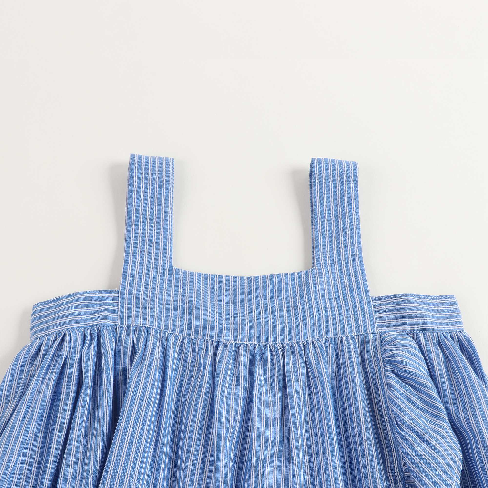 Girls Persian Blue Cotton Dress