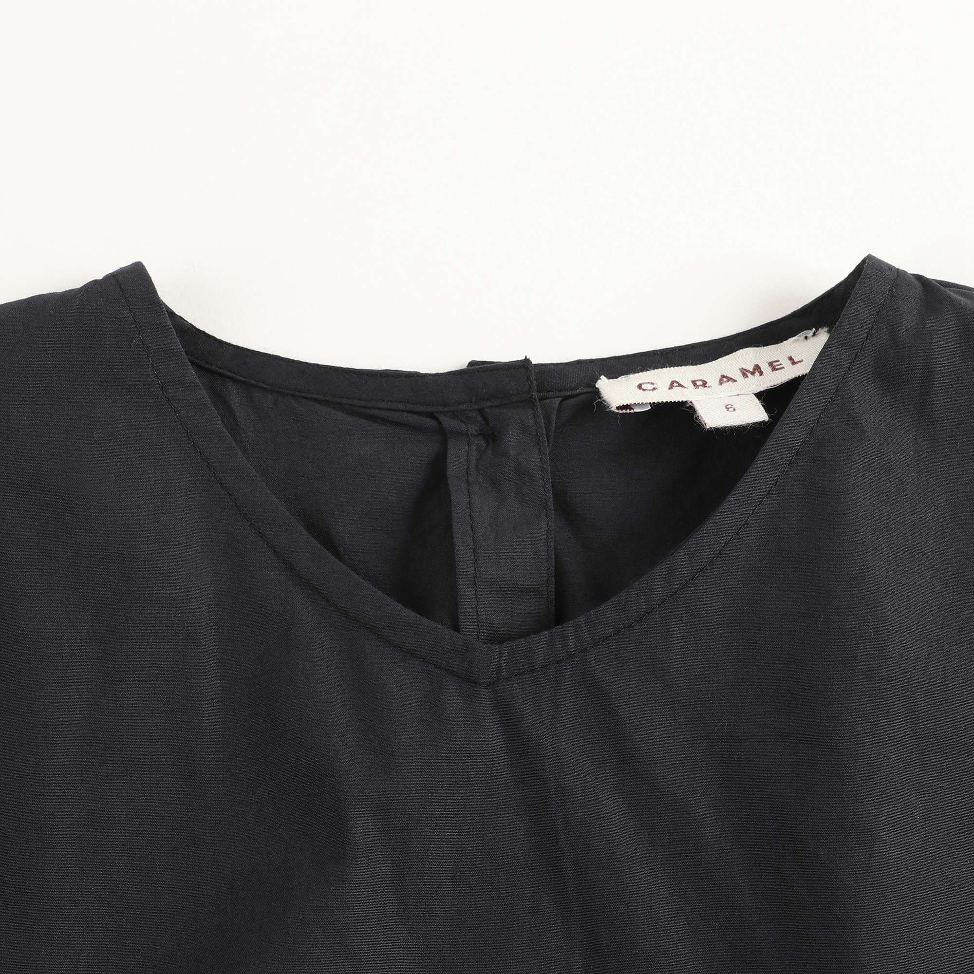 Girls Black Cotton Dress