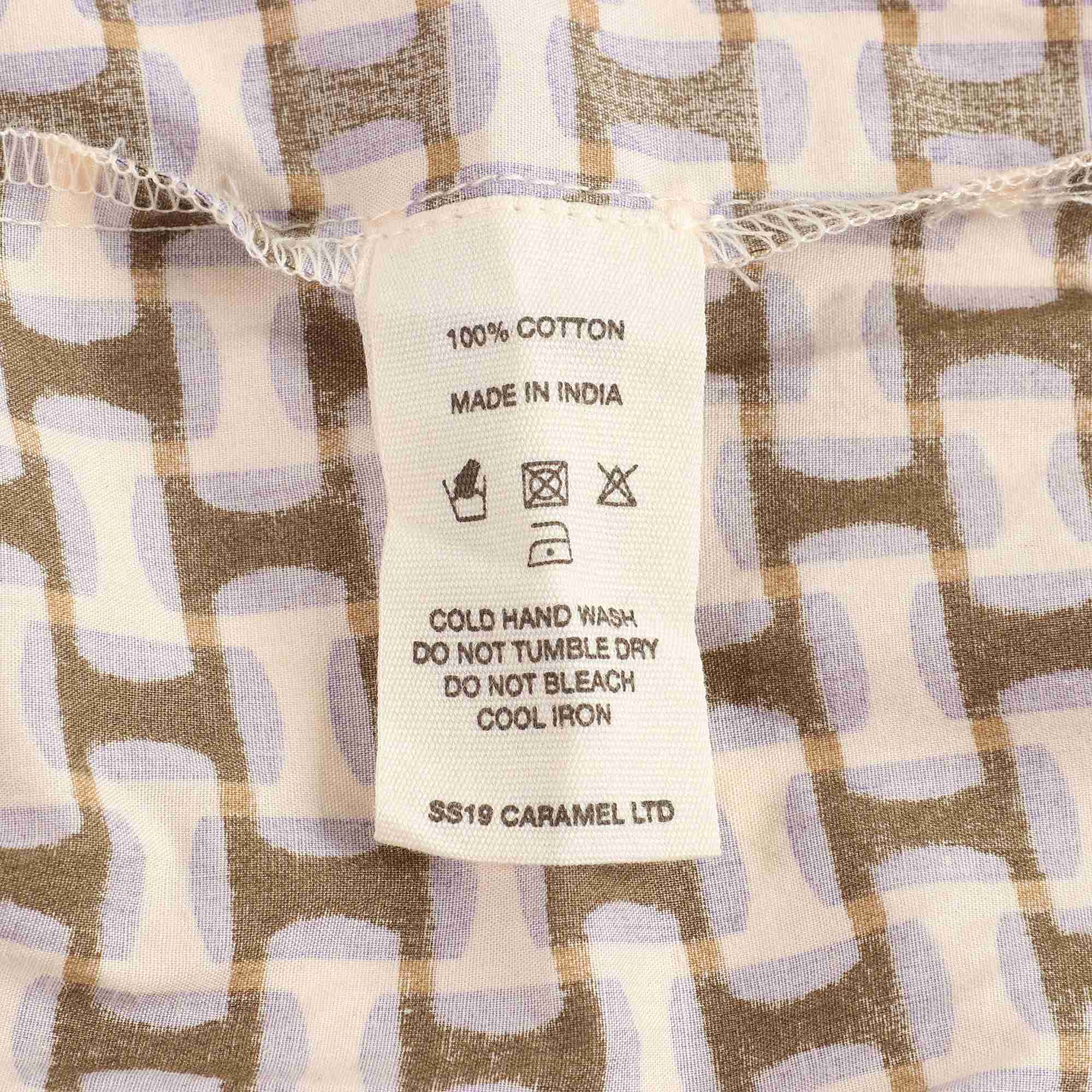 Girls Lilac Print Cotton Dress