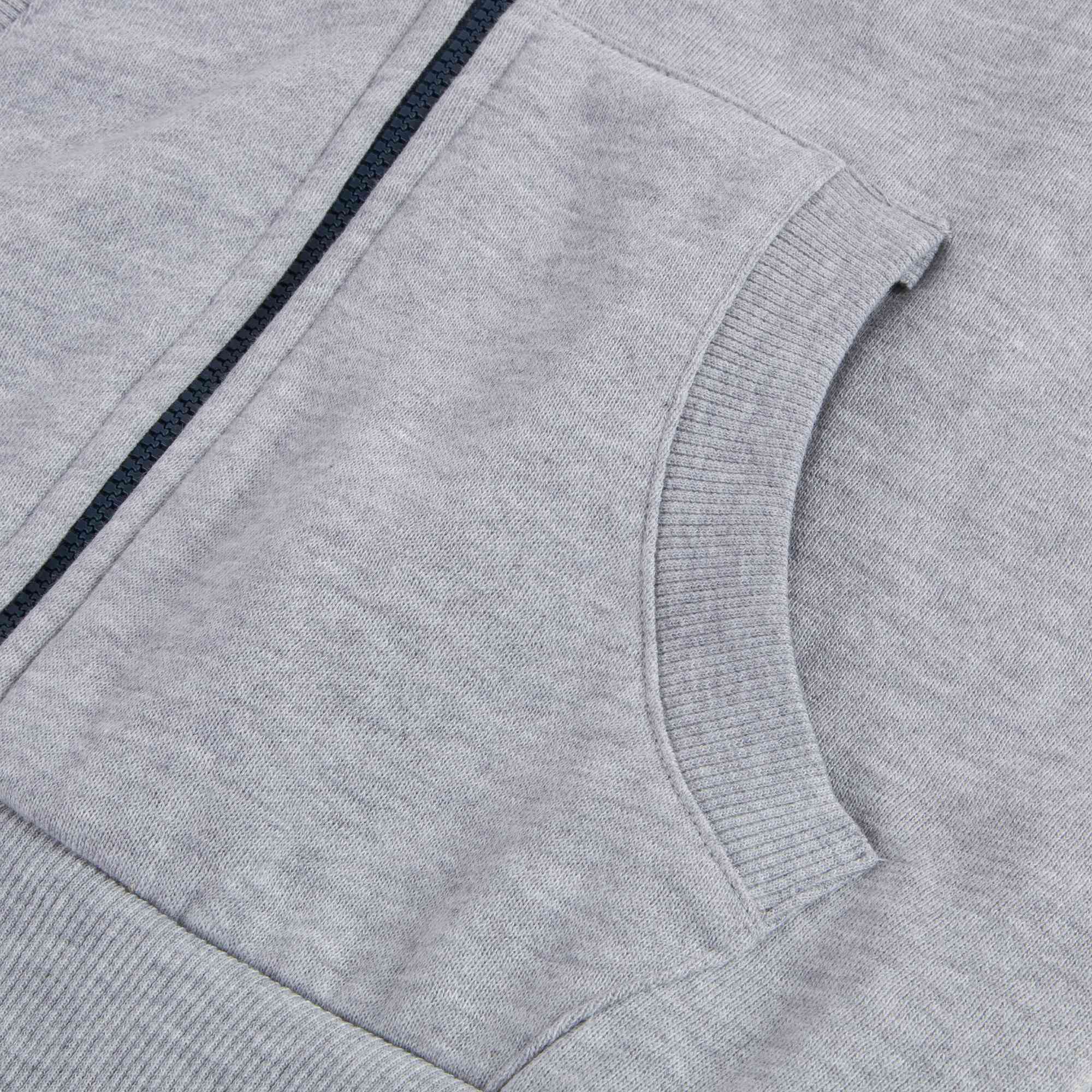 Girls Marl Grey & Red Cotton Cradigan