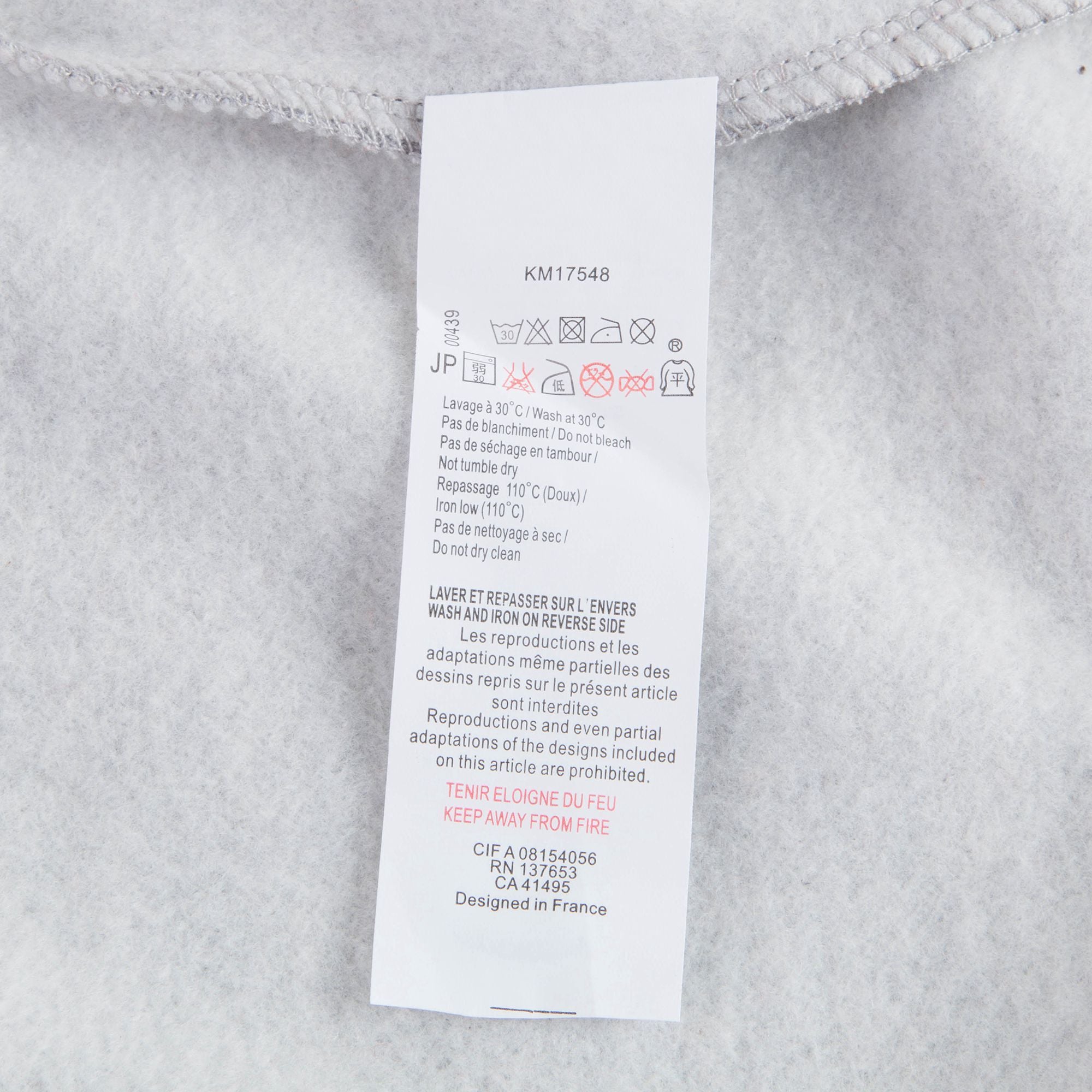 Girls Marl Grey & Red Cotton Cradigan
