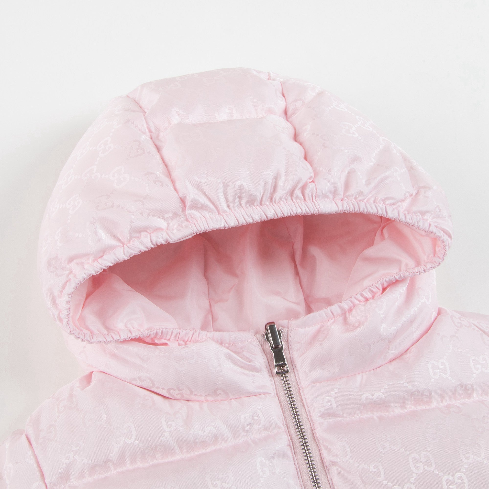 Girls Pink Padded Down Jacket