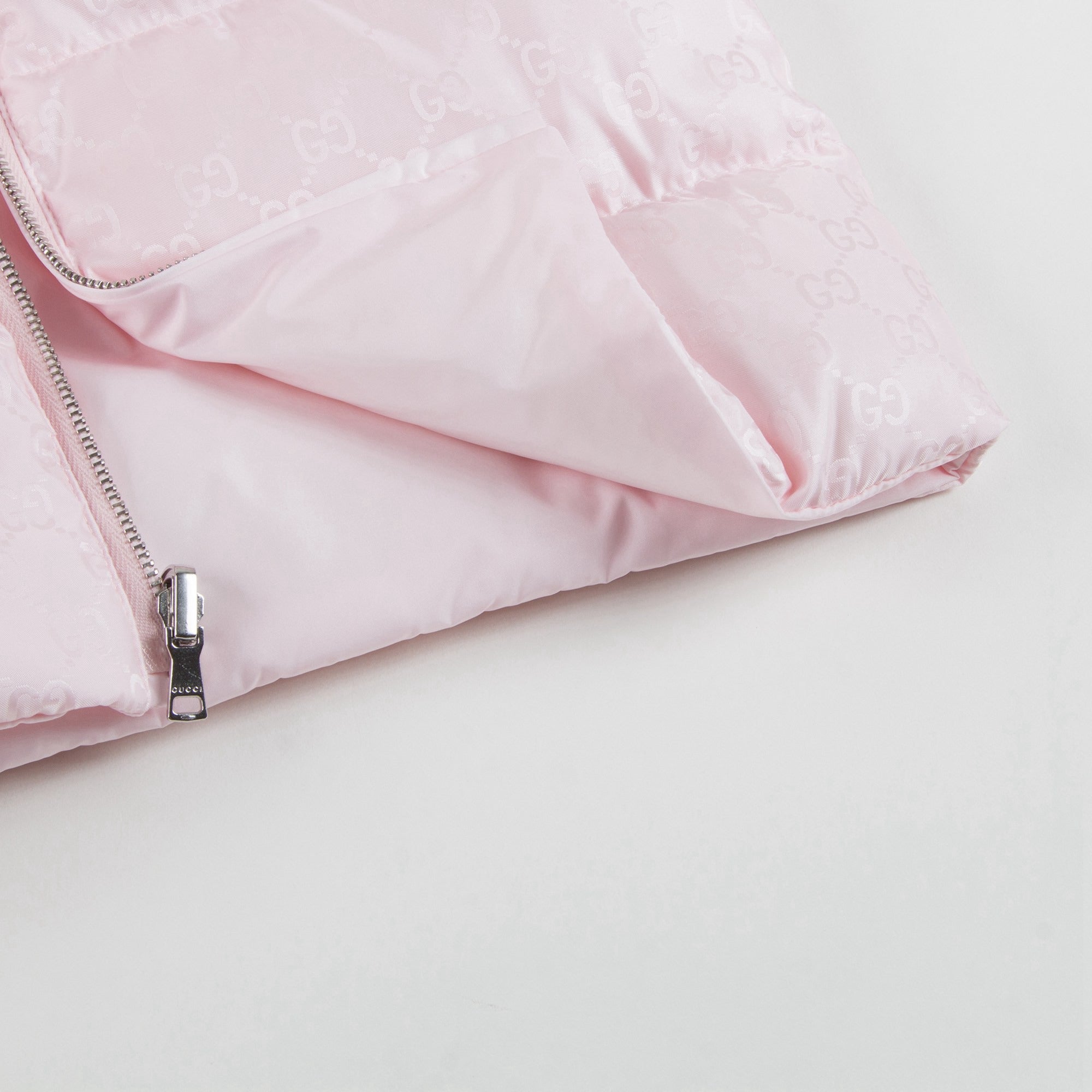 Girls Pink Padded Down Jacket