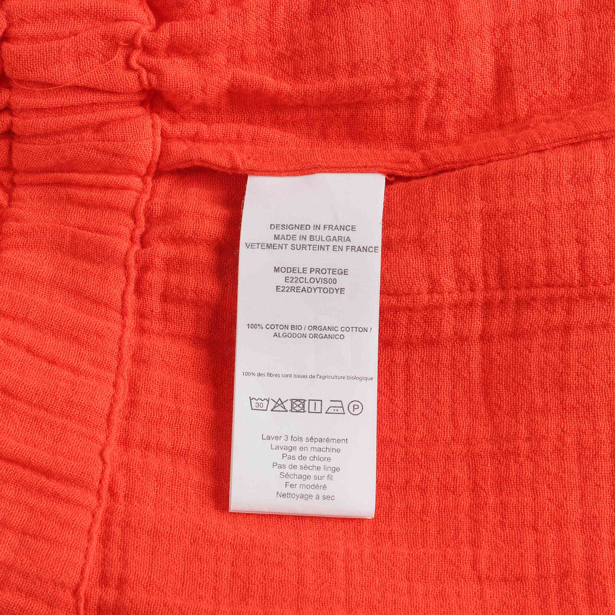 Girls Red Cotton Short