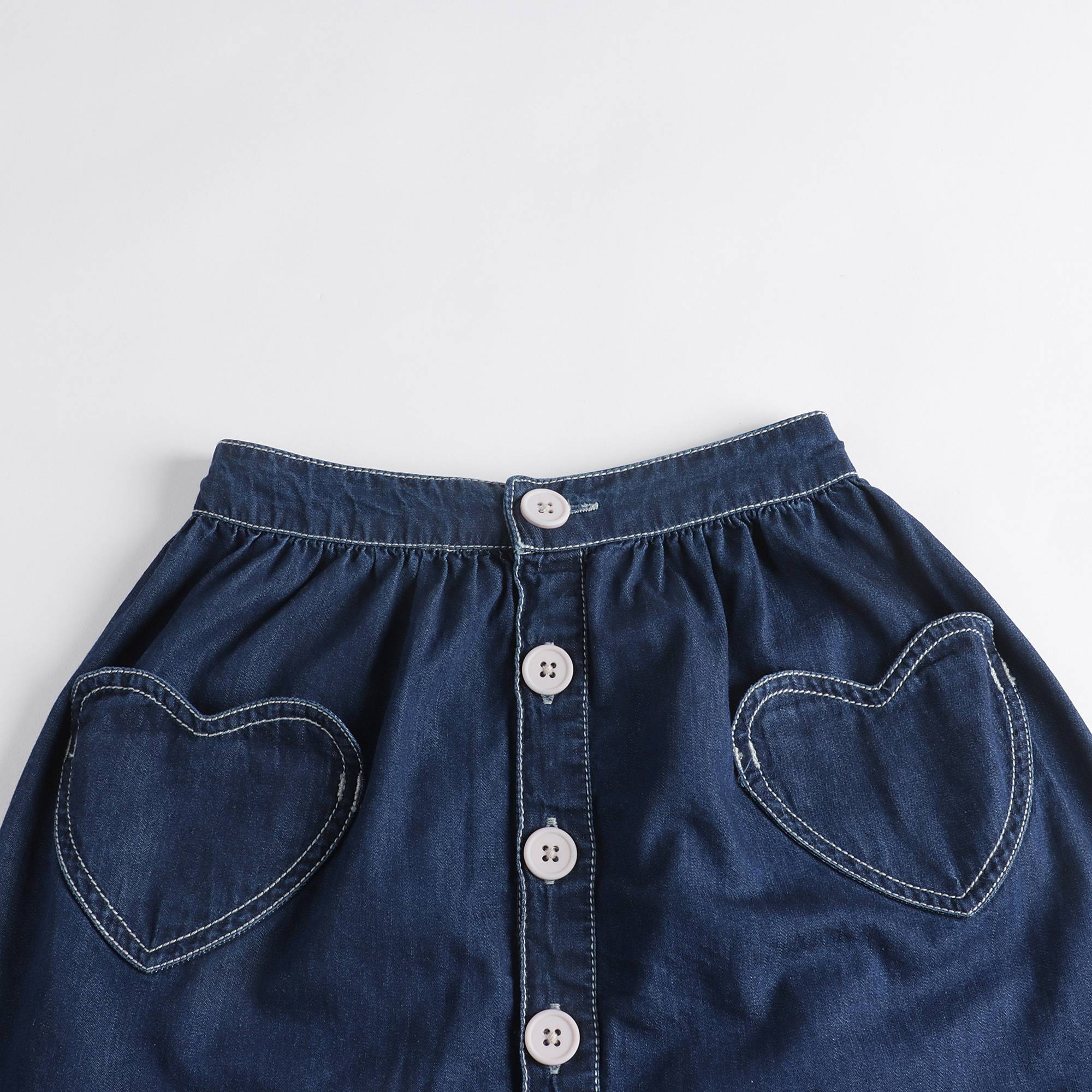 Girls Blue Denim Skirt