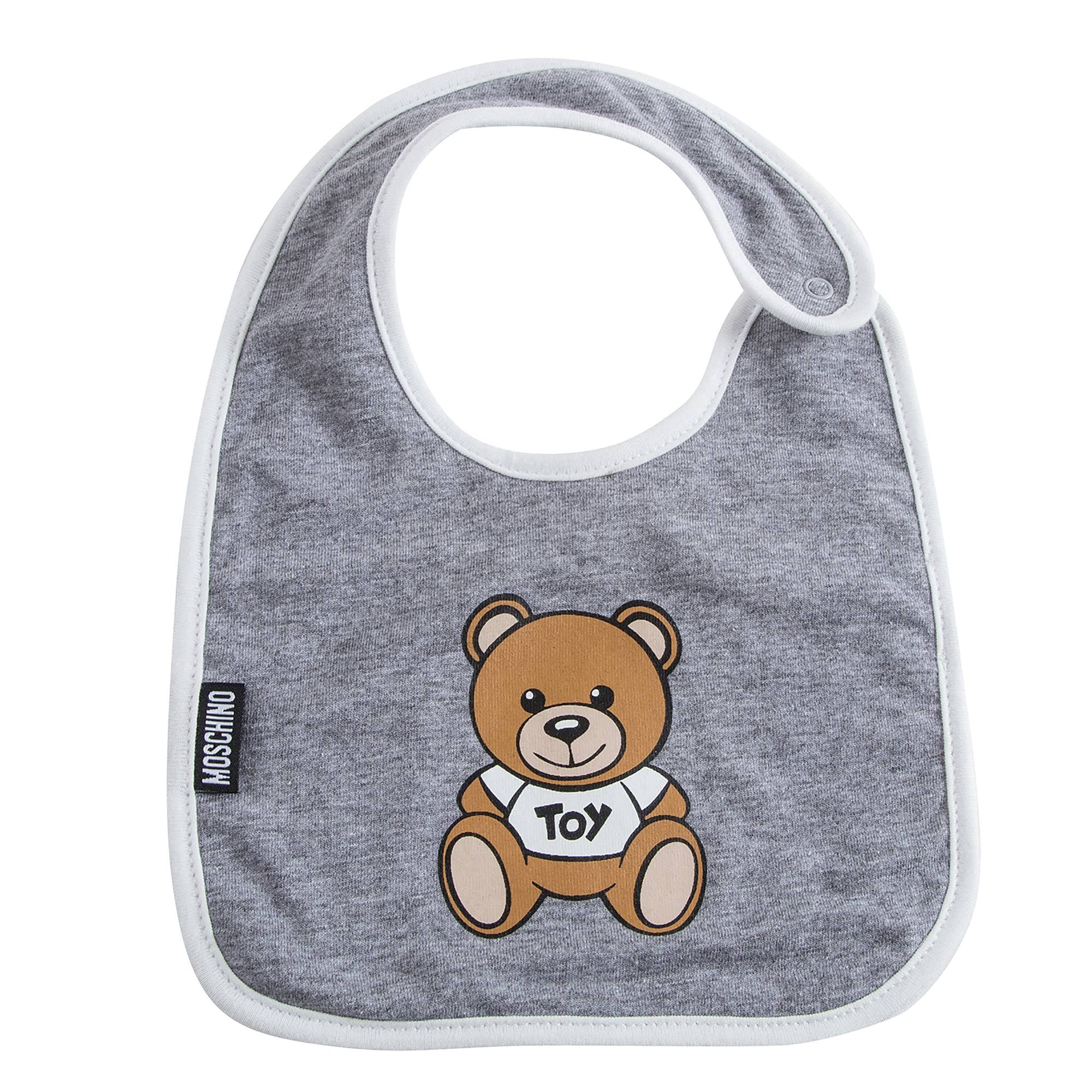 Baby White & Grey Toy Printed Babygrow 3 Piece Set