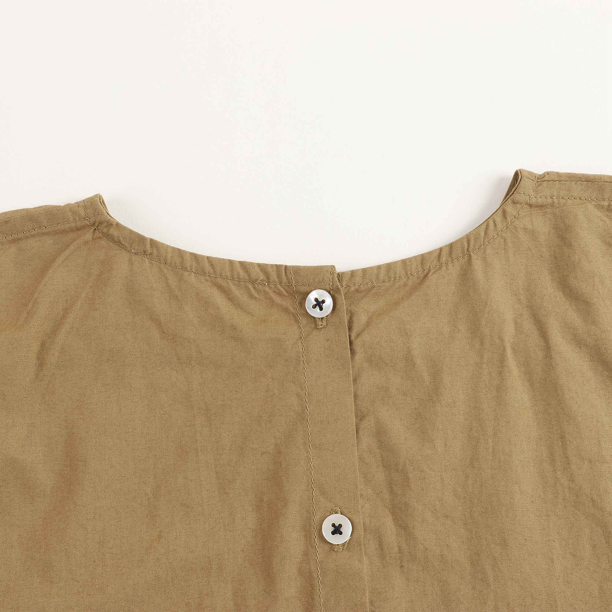 Girls Olive Cotton Top