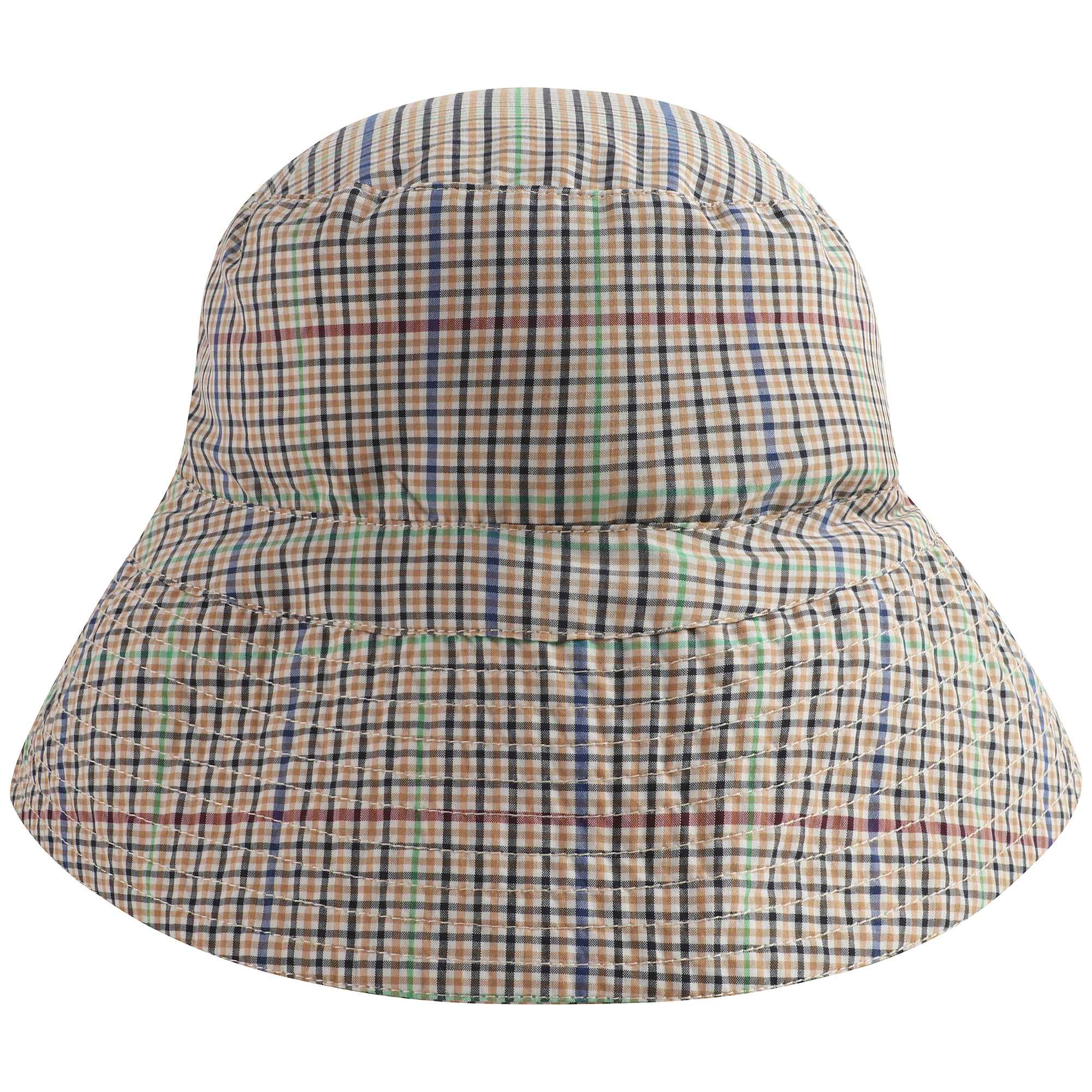 Girls & Boys Beige Check Hat