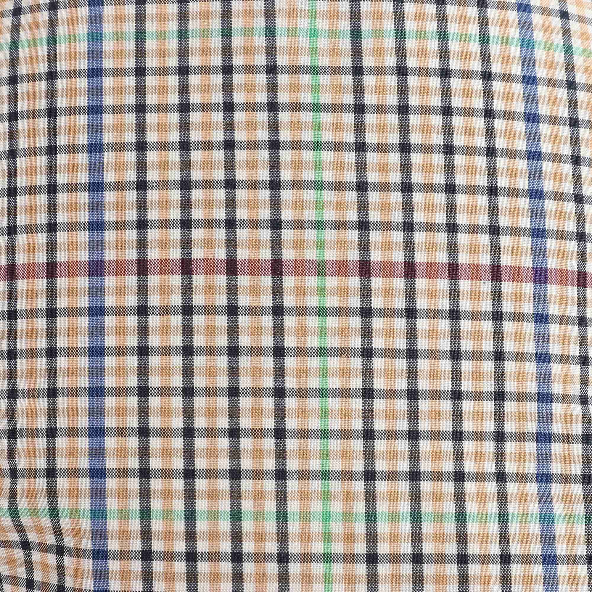 Girls & Boys Beige Check Hat