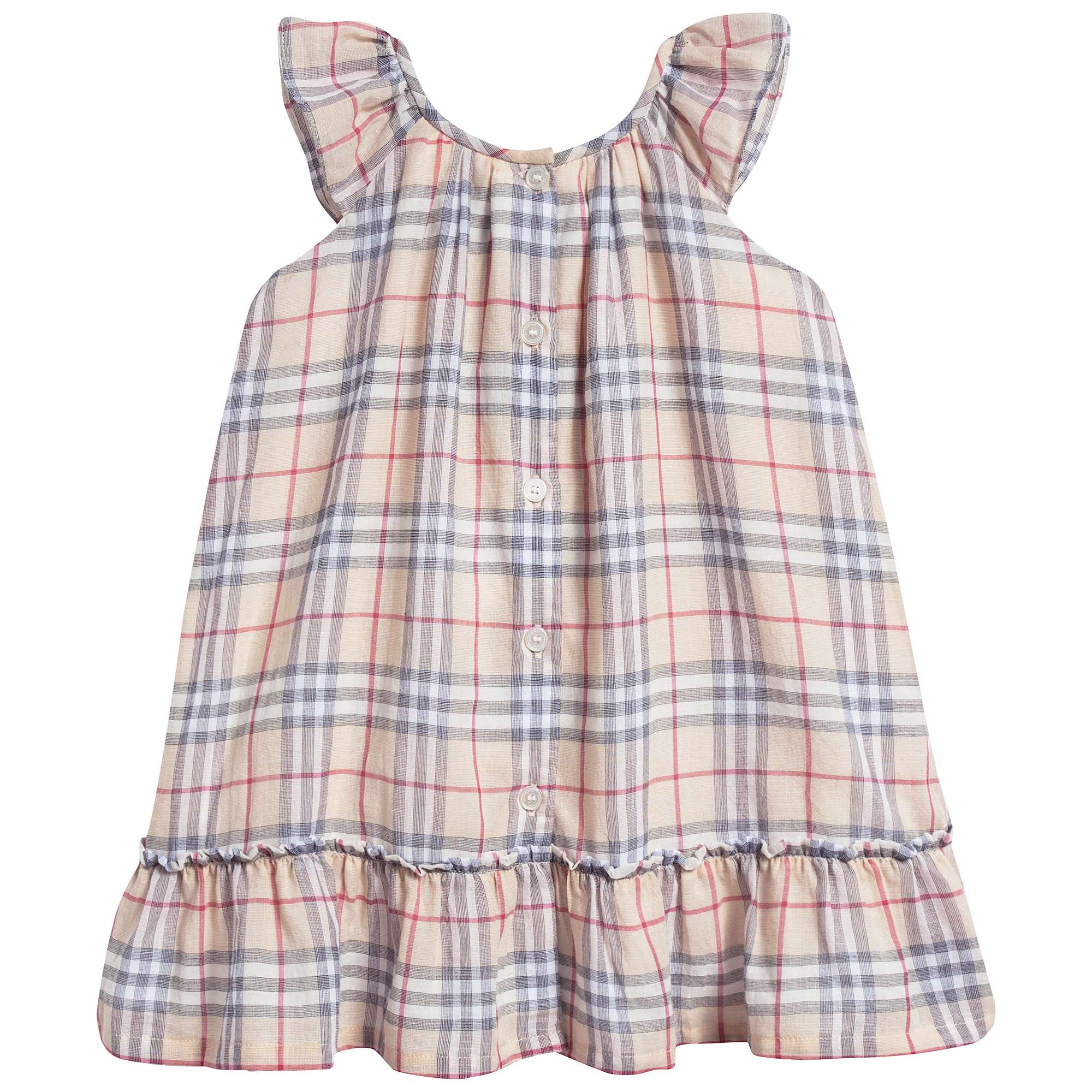 Baby Girls Pale Stone Cotton Dress