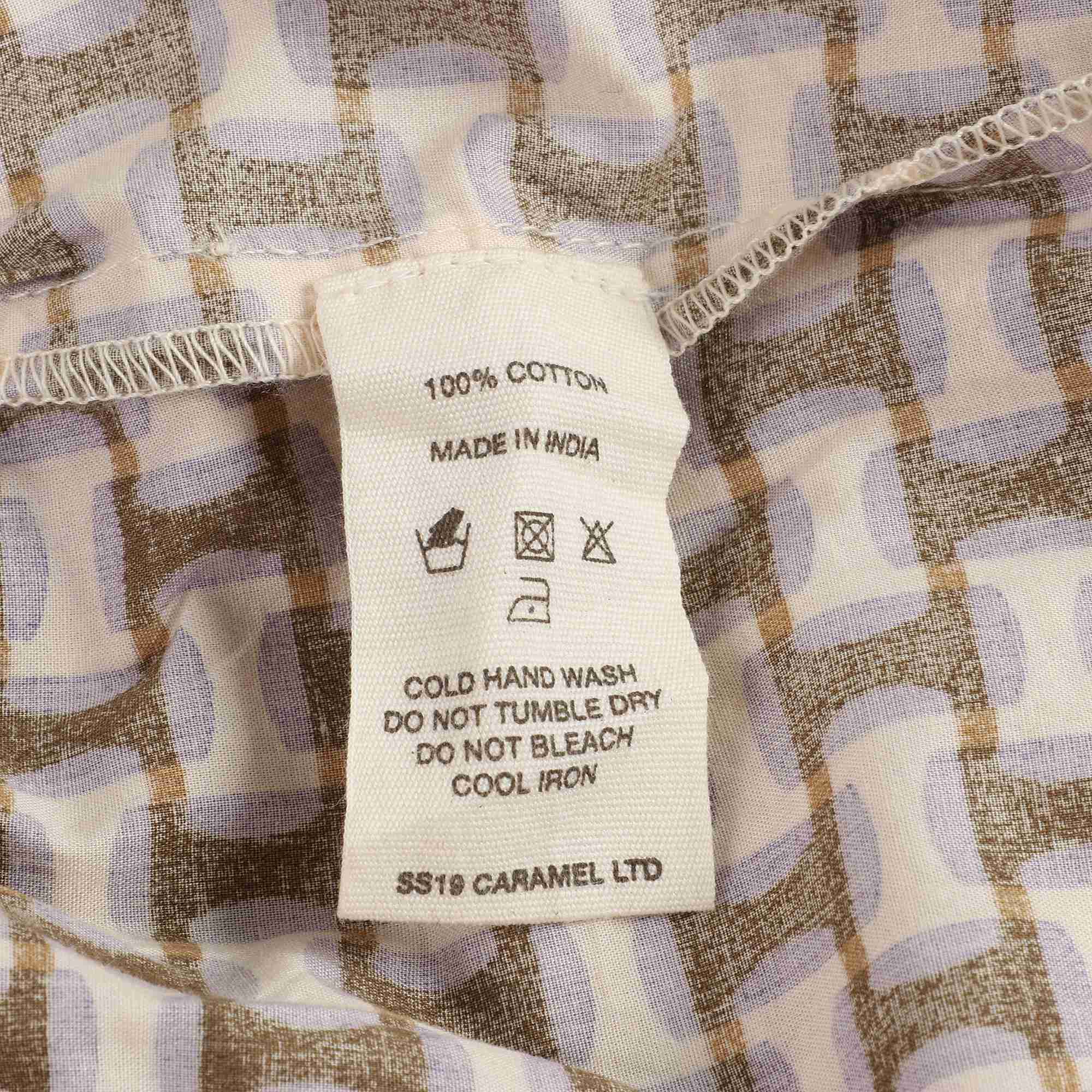 Baby Lilac Geo Print Cotton Shorts