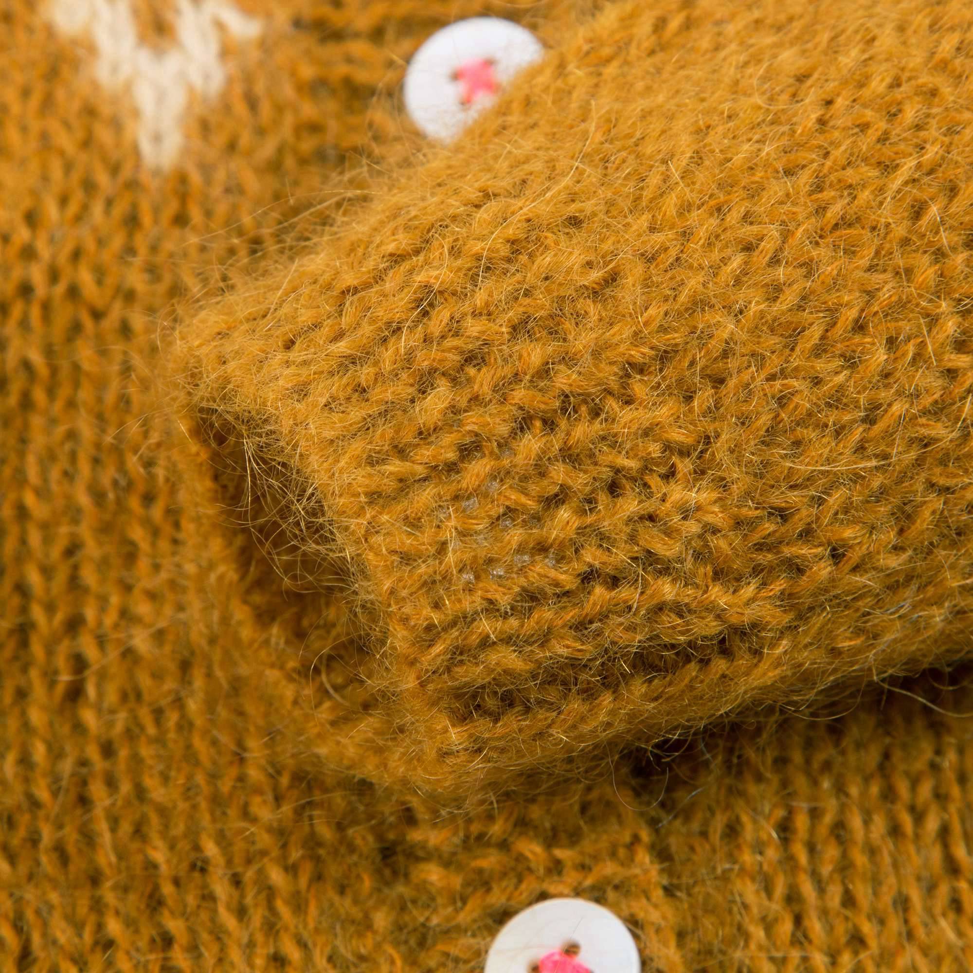 Girls Yellow "Berbere" Cardigan