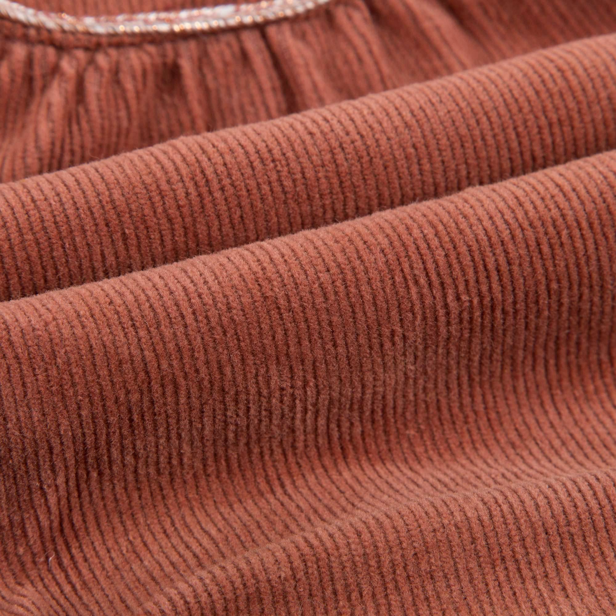 Baby Rust Red Cotton Overalls