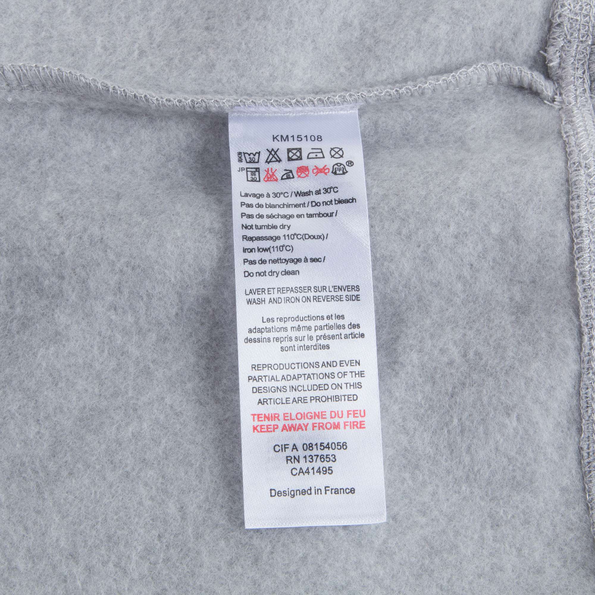 Girls Marl Grey Printed Cotton Sweatshirt