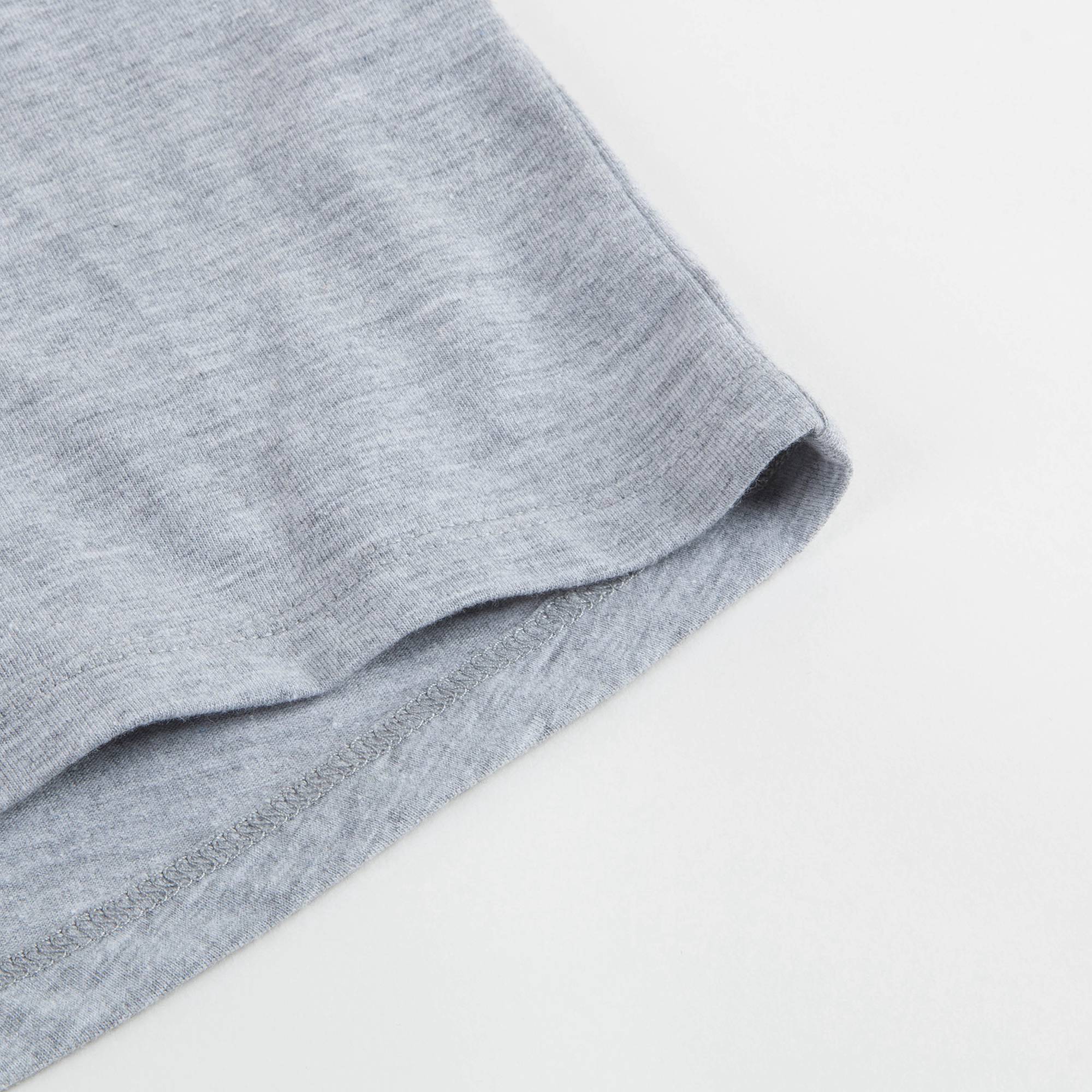 Girls Marl Grey Tiger Logo Cotton T-shirt