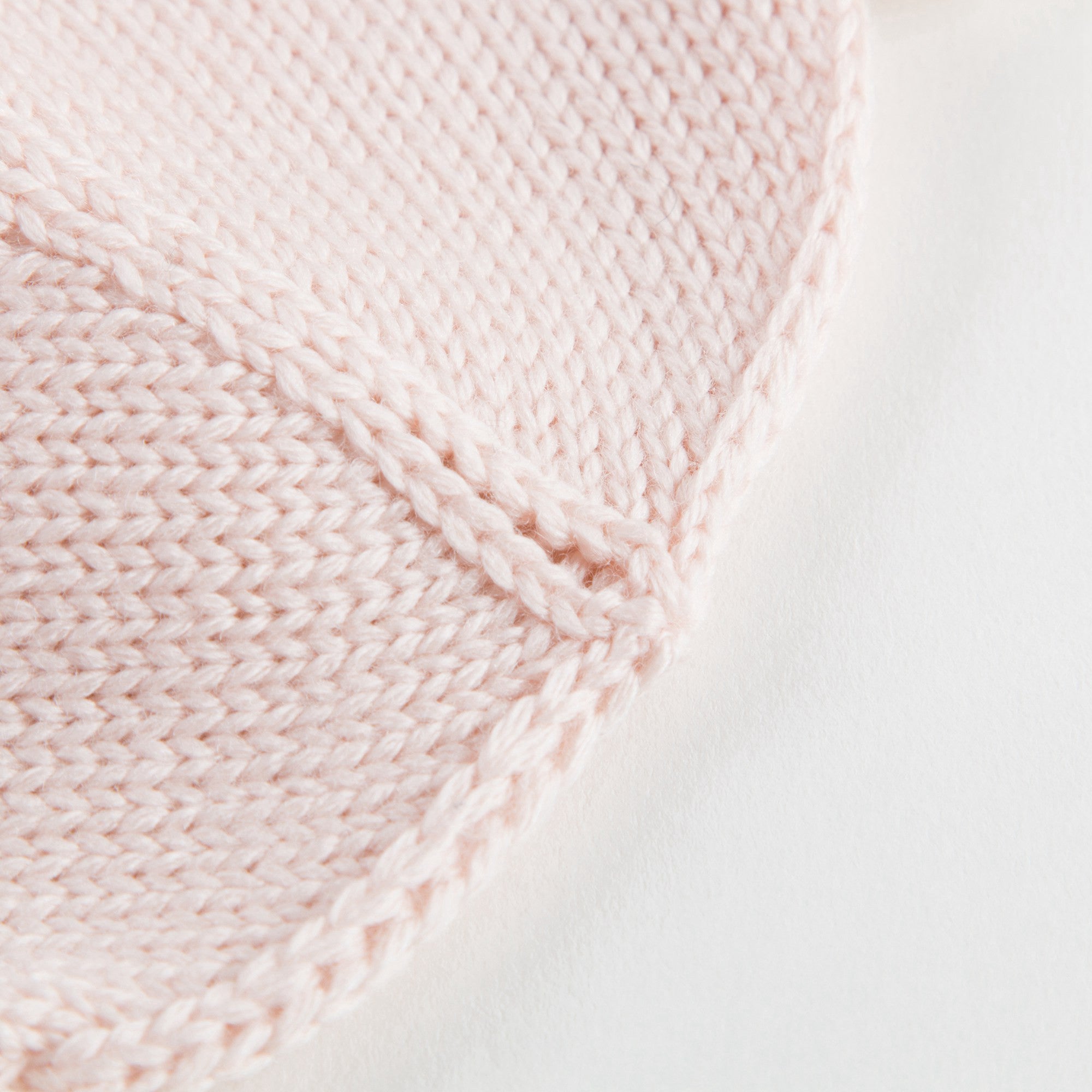 Baby Pink Knitted Hat With Ears