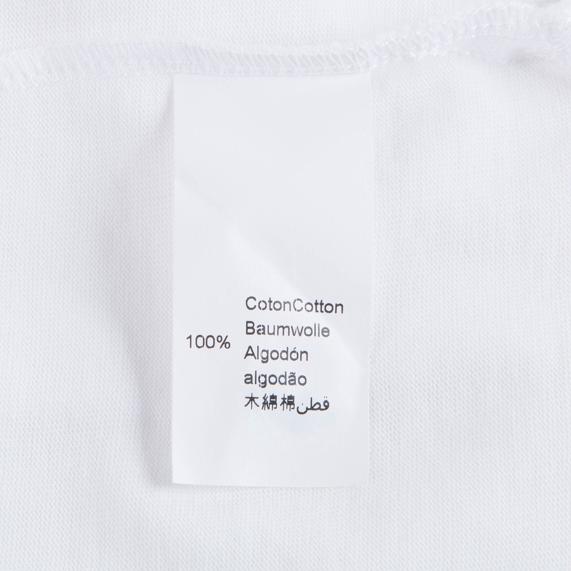 Girls Optical White Cotton T-shirt
