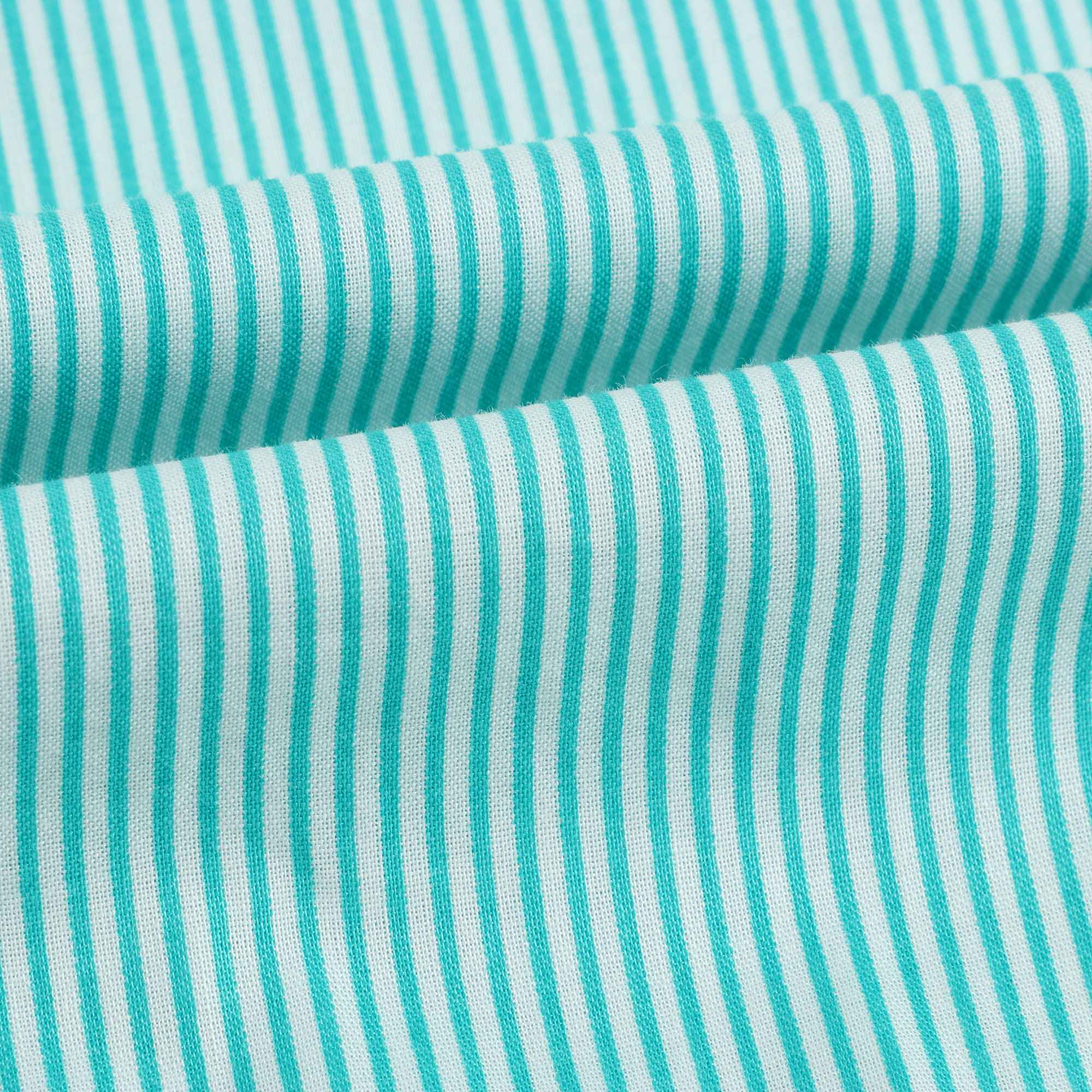 Girls Mint Stripe Cotton Shirt