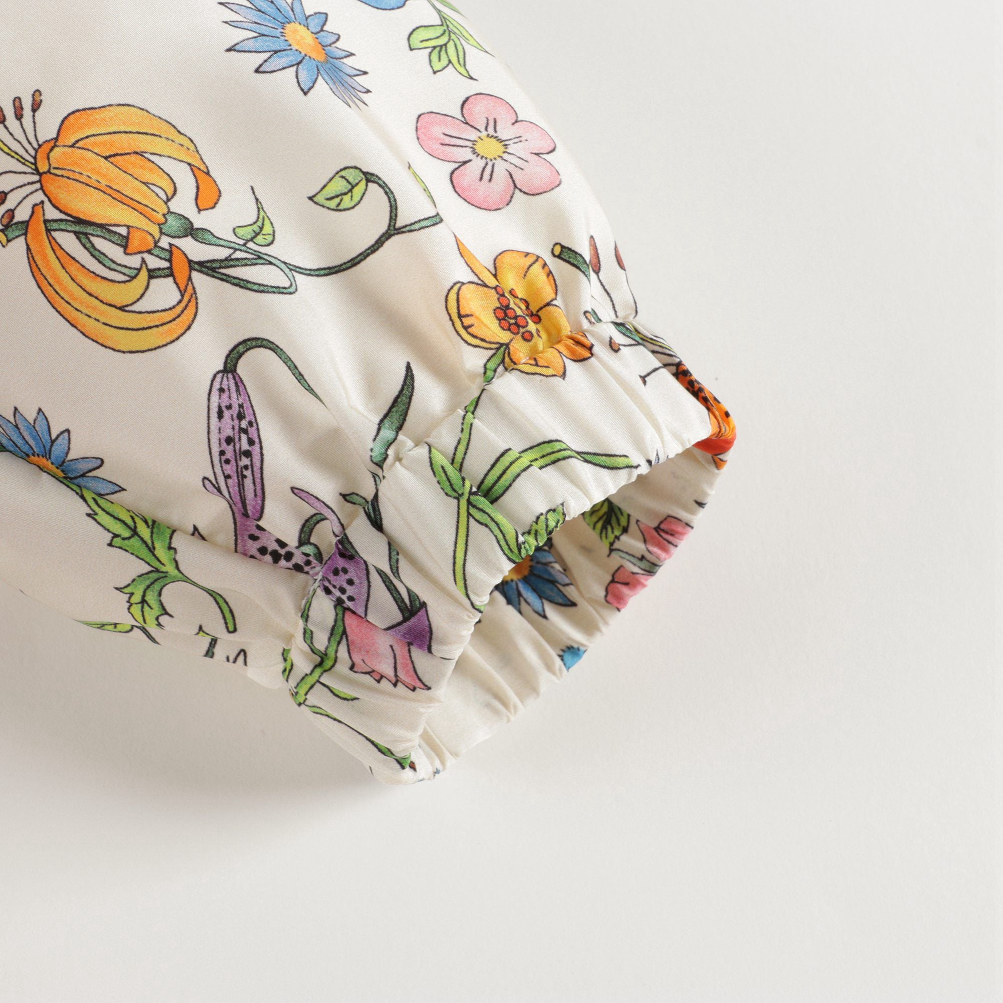Girls Ivory Printed Jacket