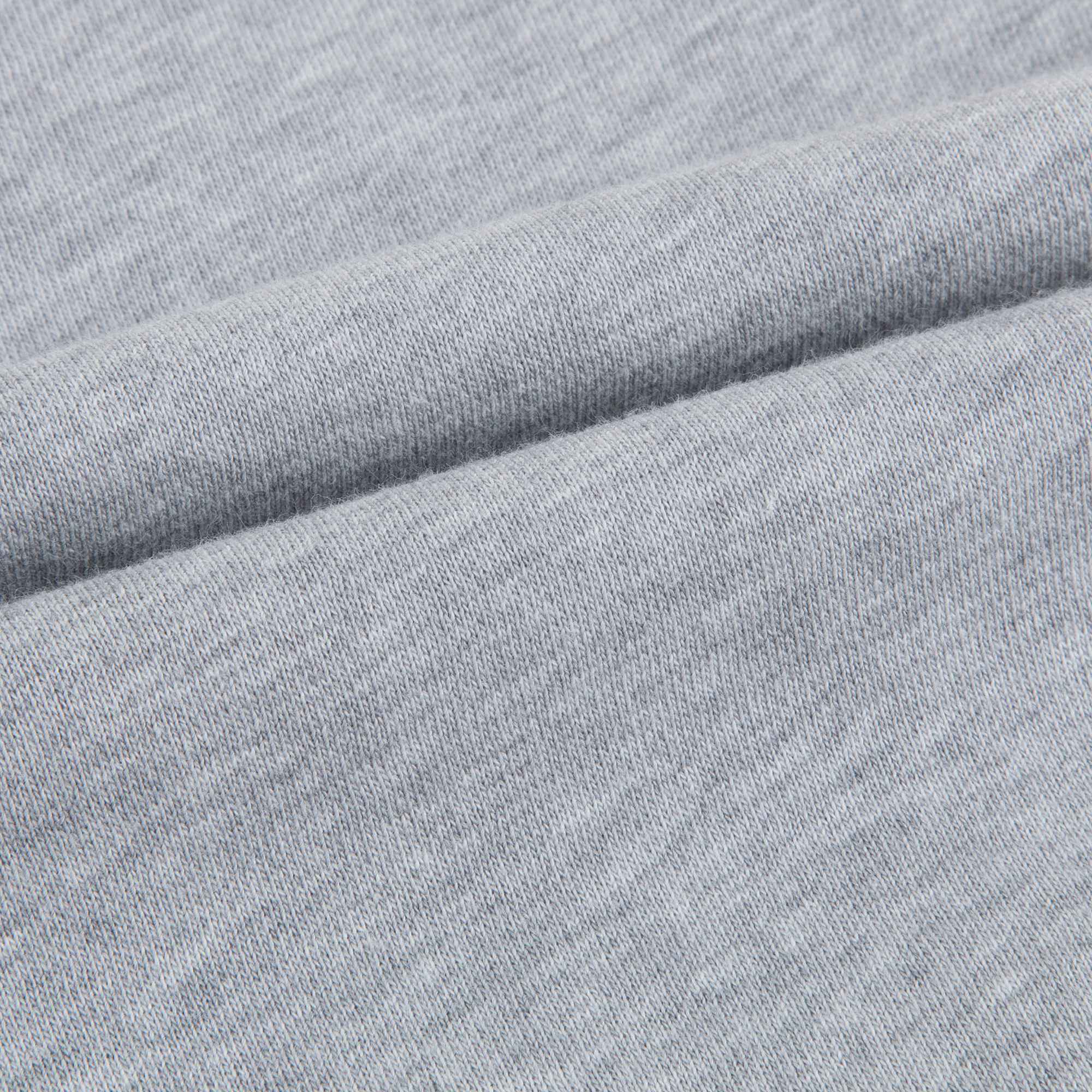 Girls Marl Grey Logo Cotton Trousers
