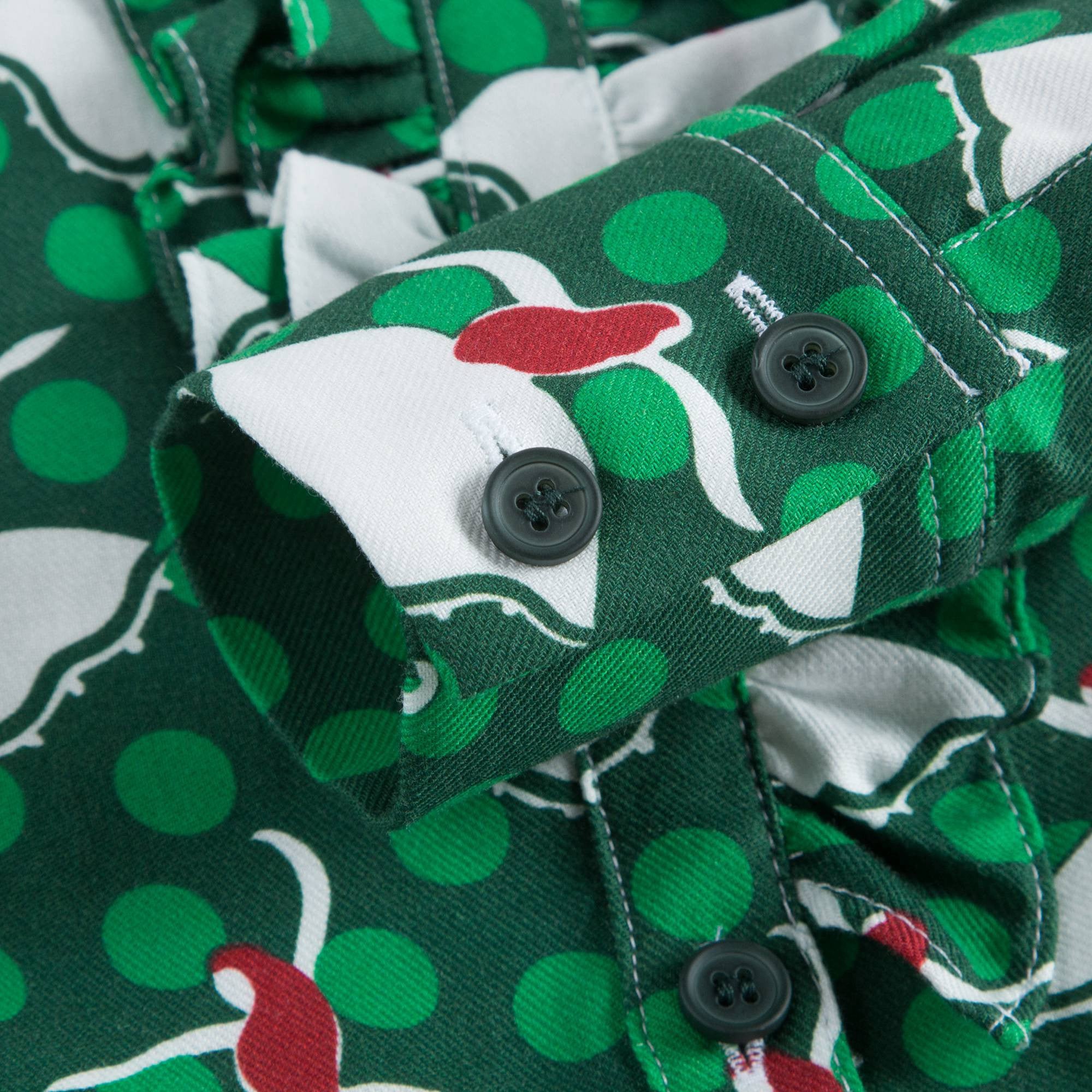Girls Green Dancer Printed Dress