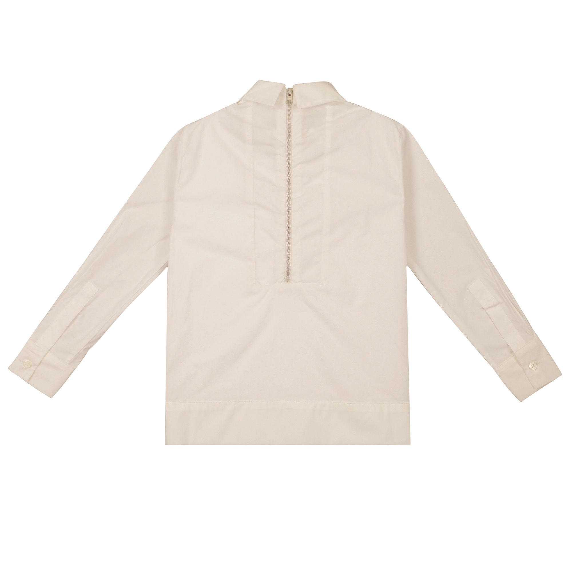 Girls Milk White Fancy Printed Trims Cotton Shirt - CÉMAROSE | Children's Fashion Store - 2