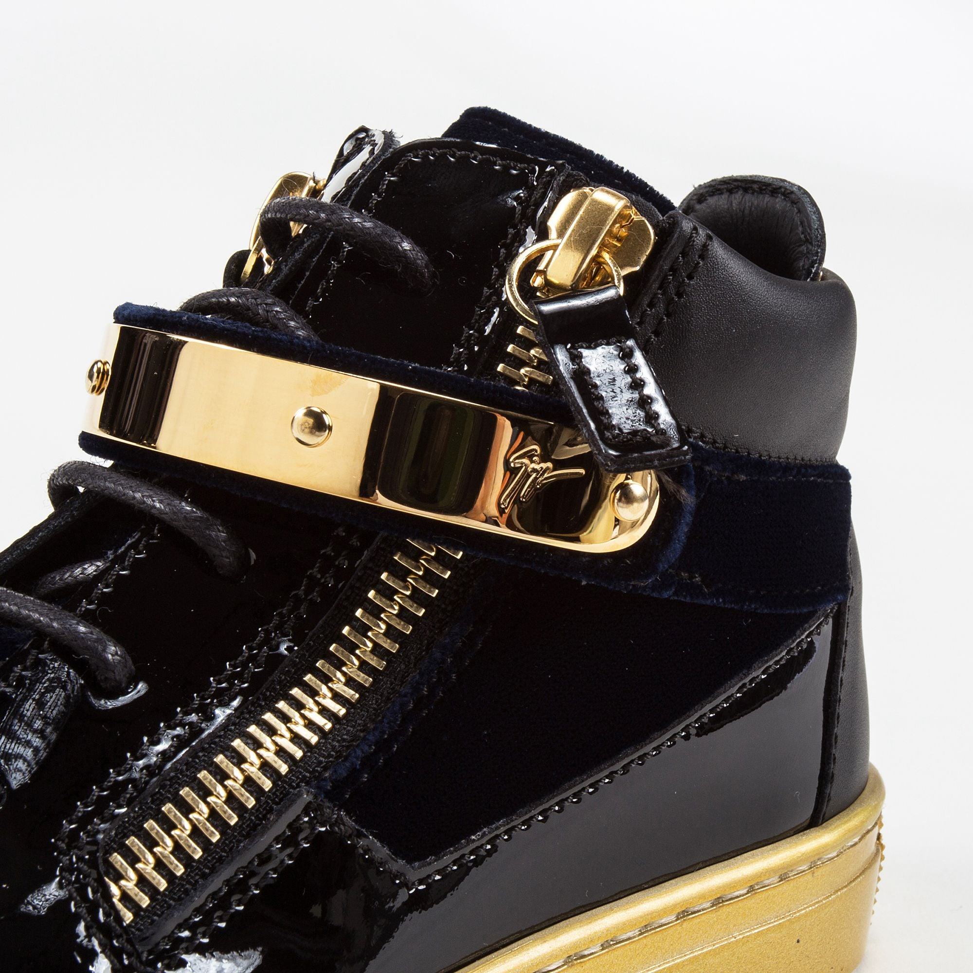 Girls & Boys Velvet Navy Velvet Sneaker
