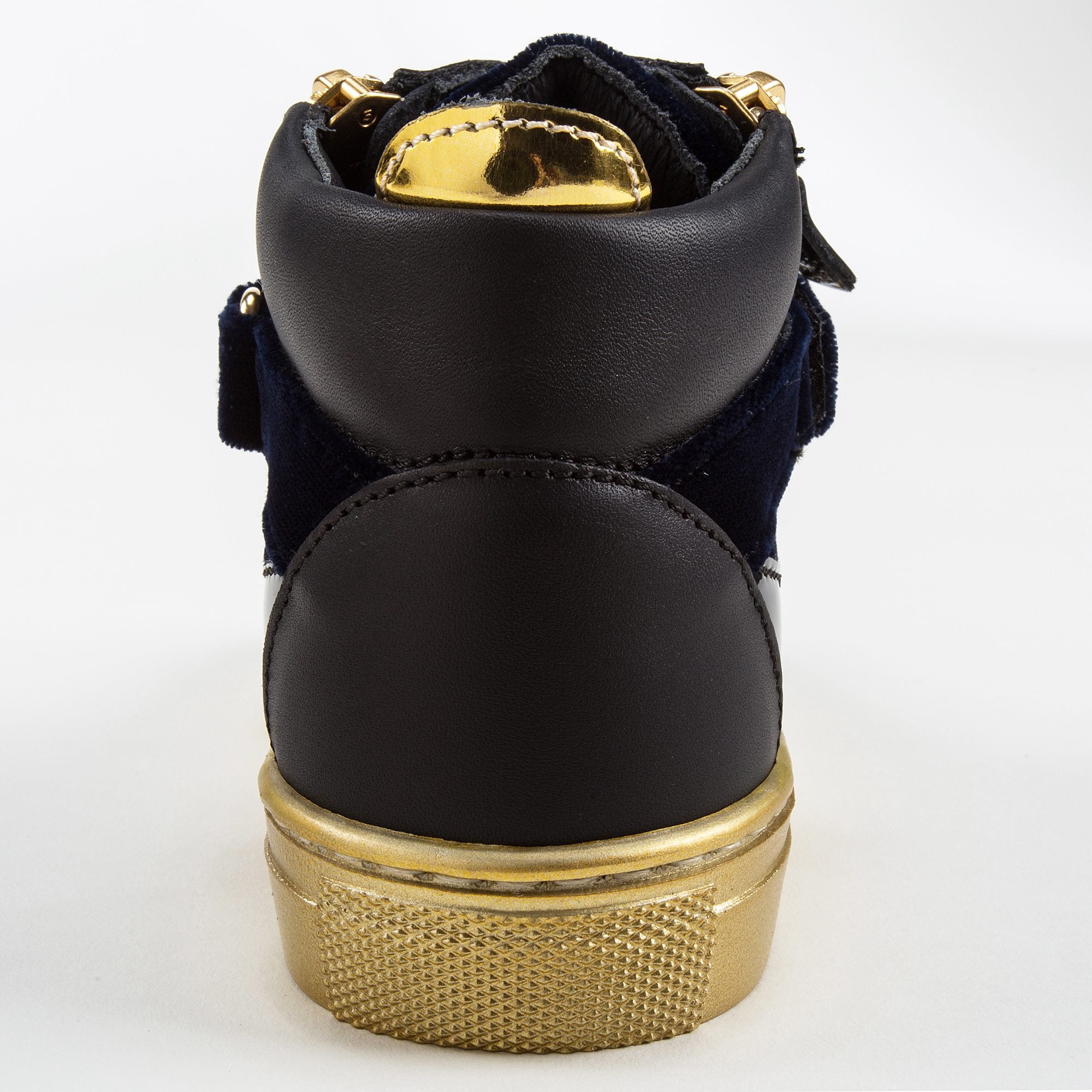 Girls & Boys Velvet Navy Velvet Sneaker