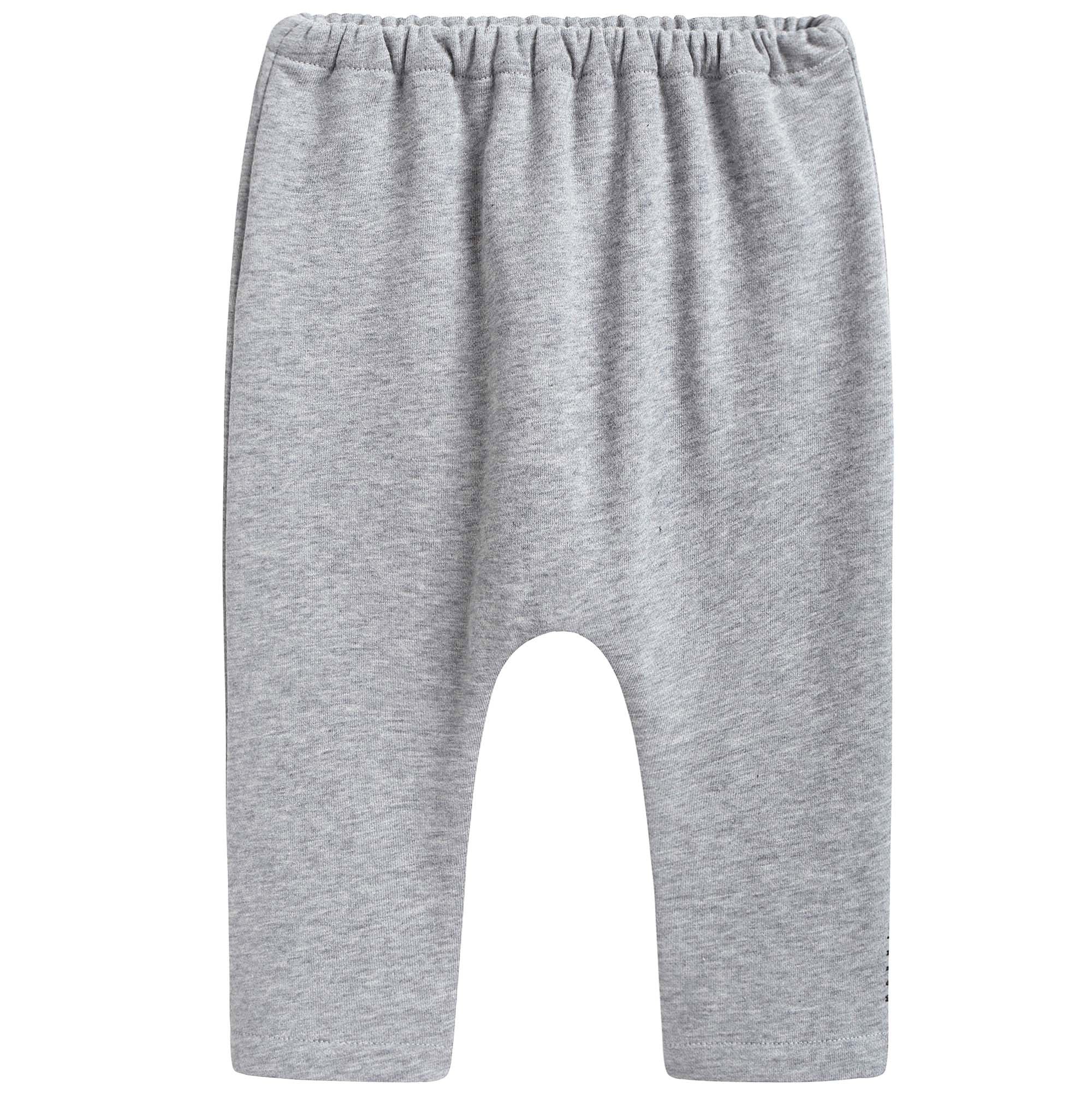 Baby Girls Grey Cotton Trousers