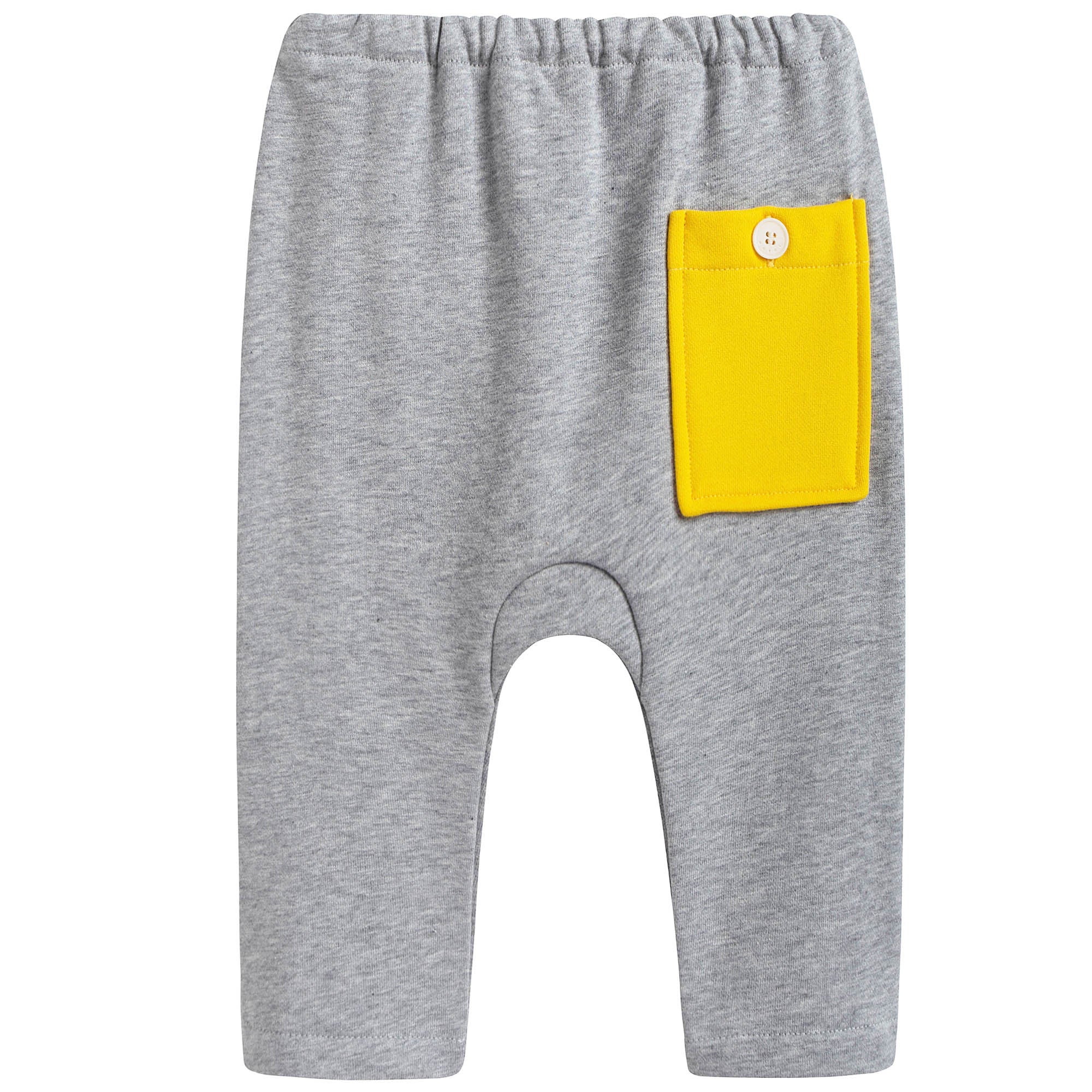 Baby Girls Grey Cotton Trousers