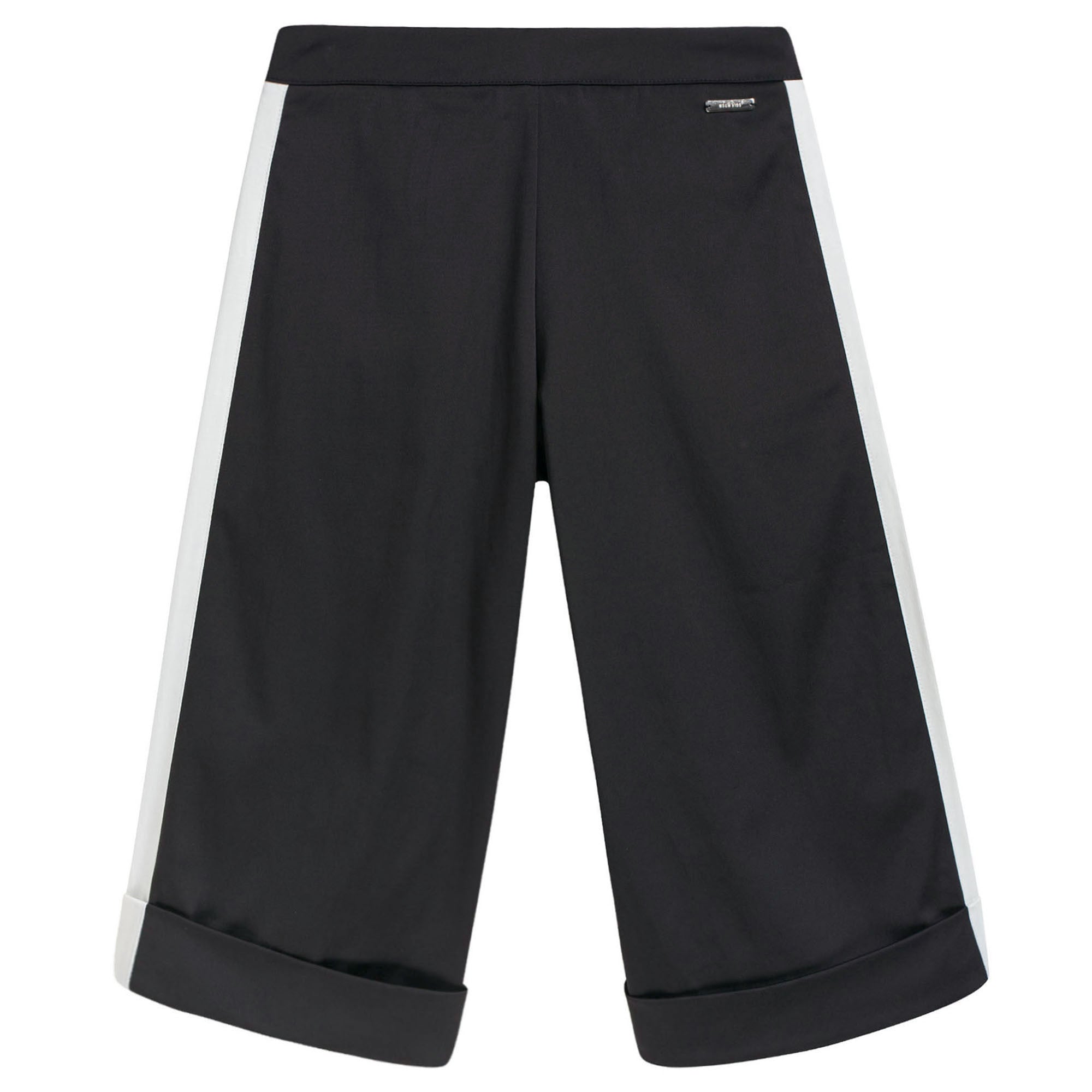 Girls Black Trousers With White Trim