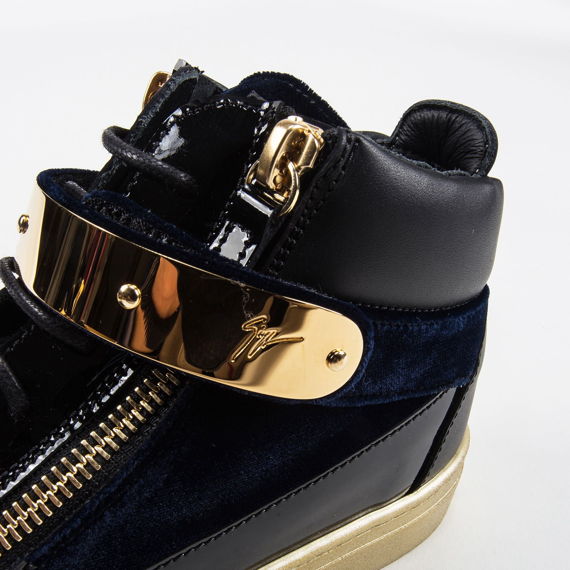 Girls & Boys Velvet Navy Velvet Sneaker