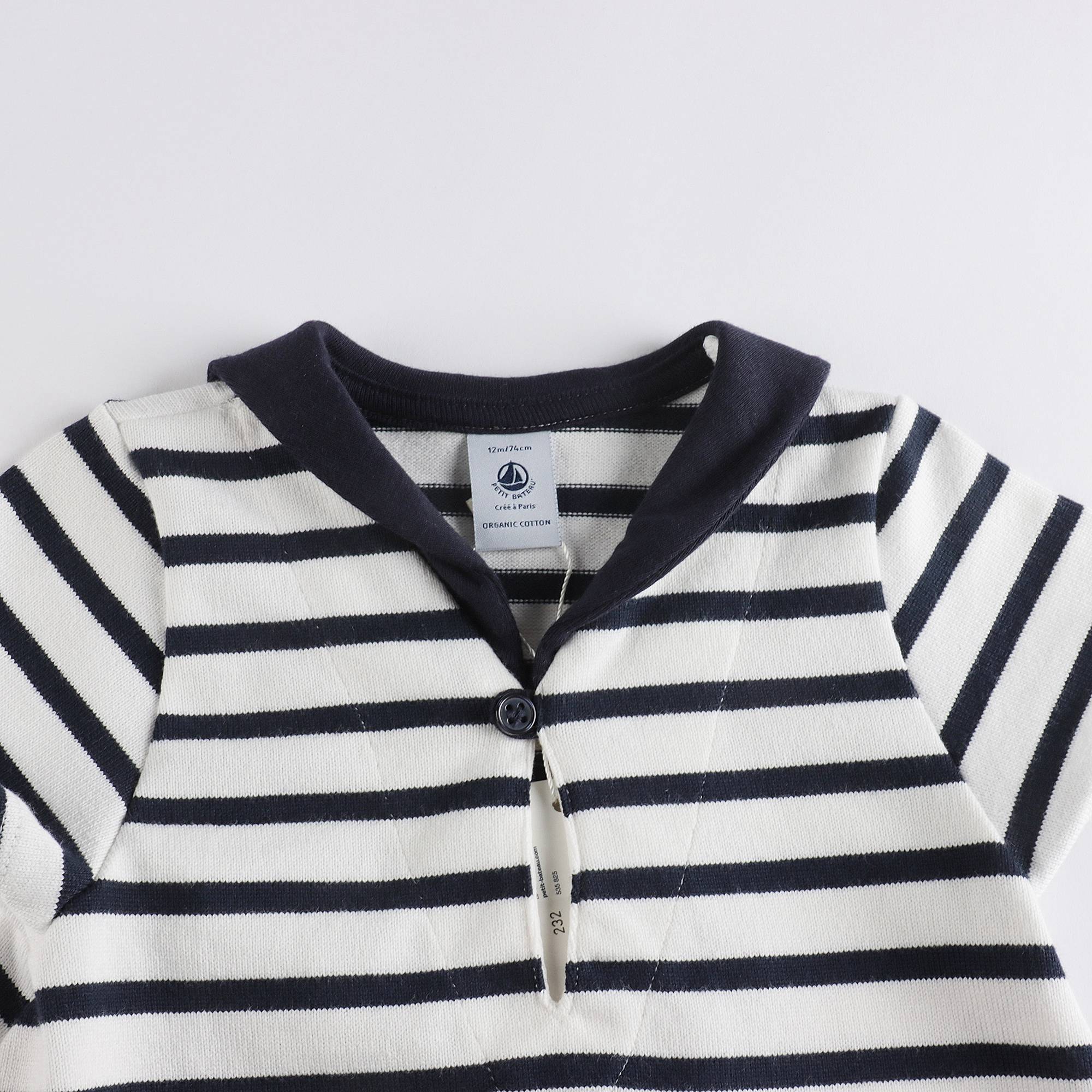 Baby Girls White Stripes Dress