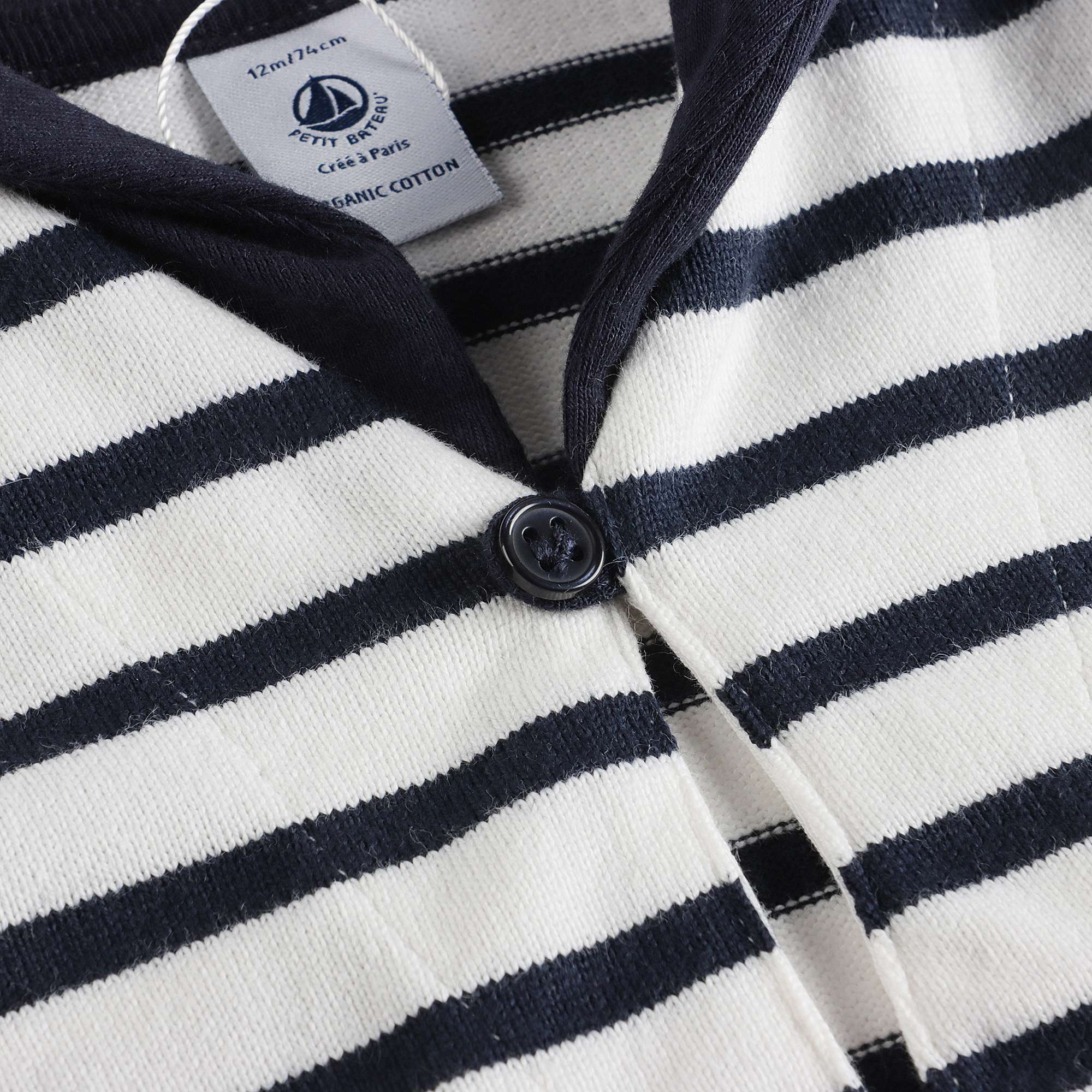 Baby Girls White Stripes Dress