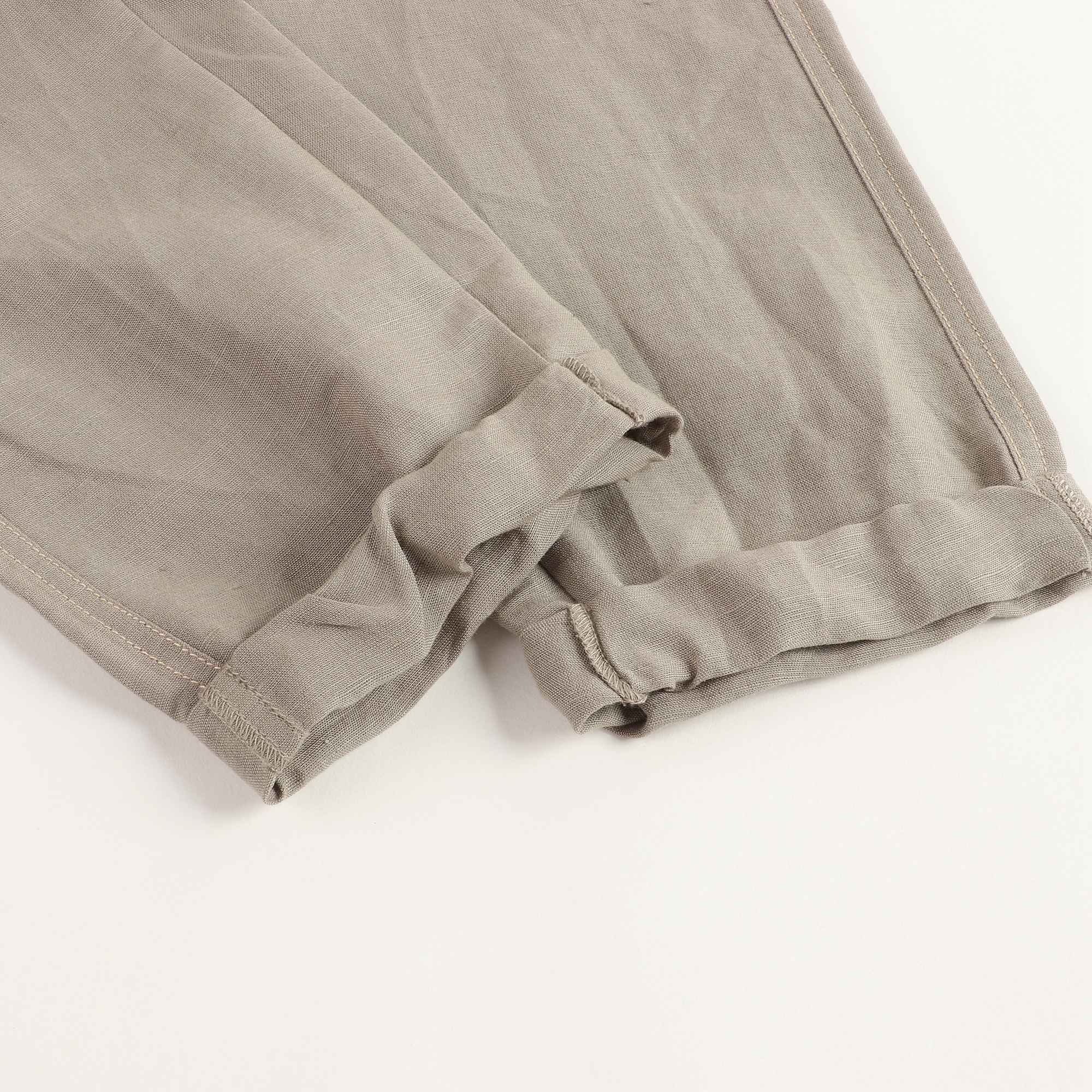 Boys & Girls Brown Linen Trousers