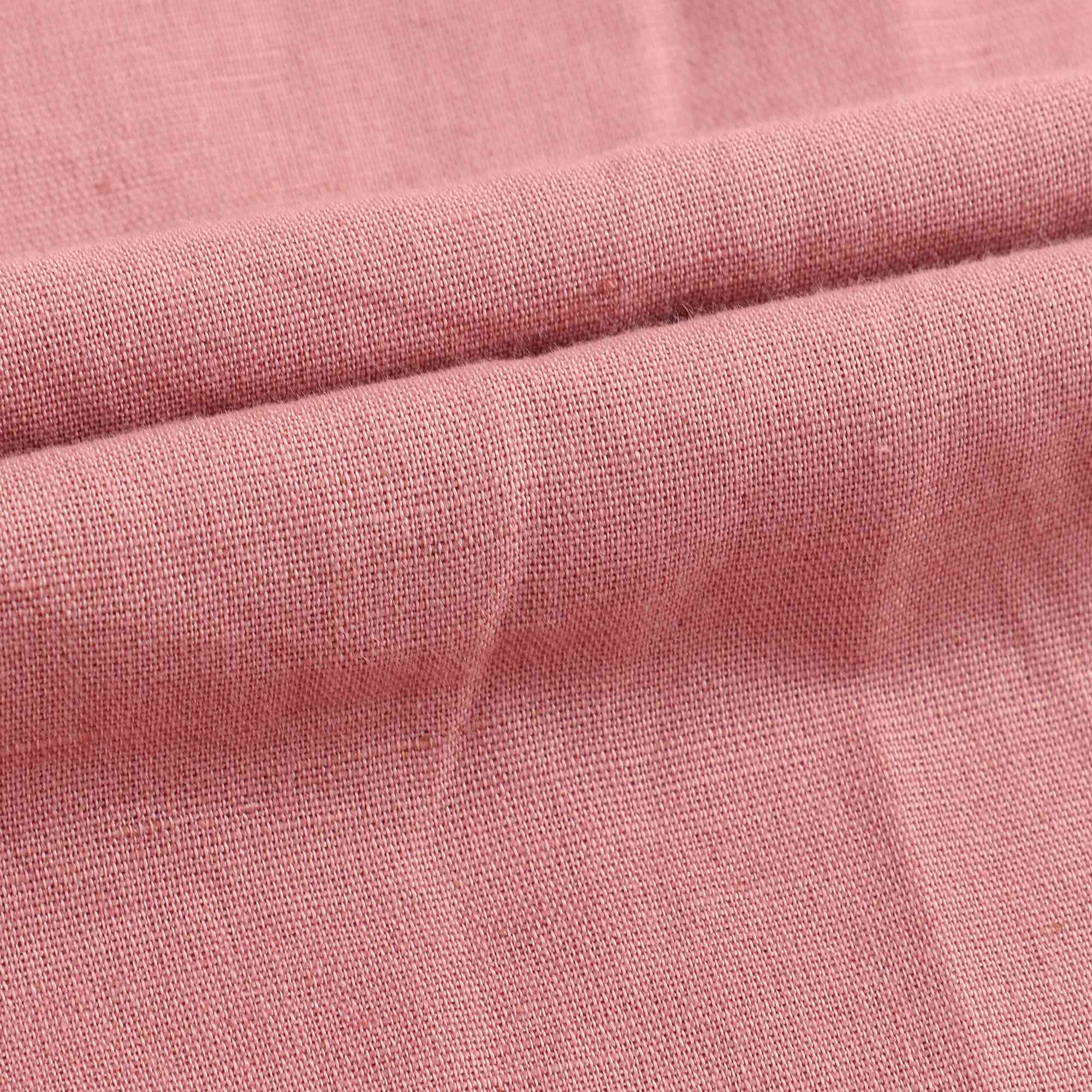 Girls Brick Red Linen Trousers