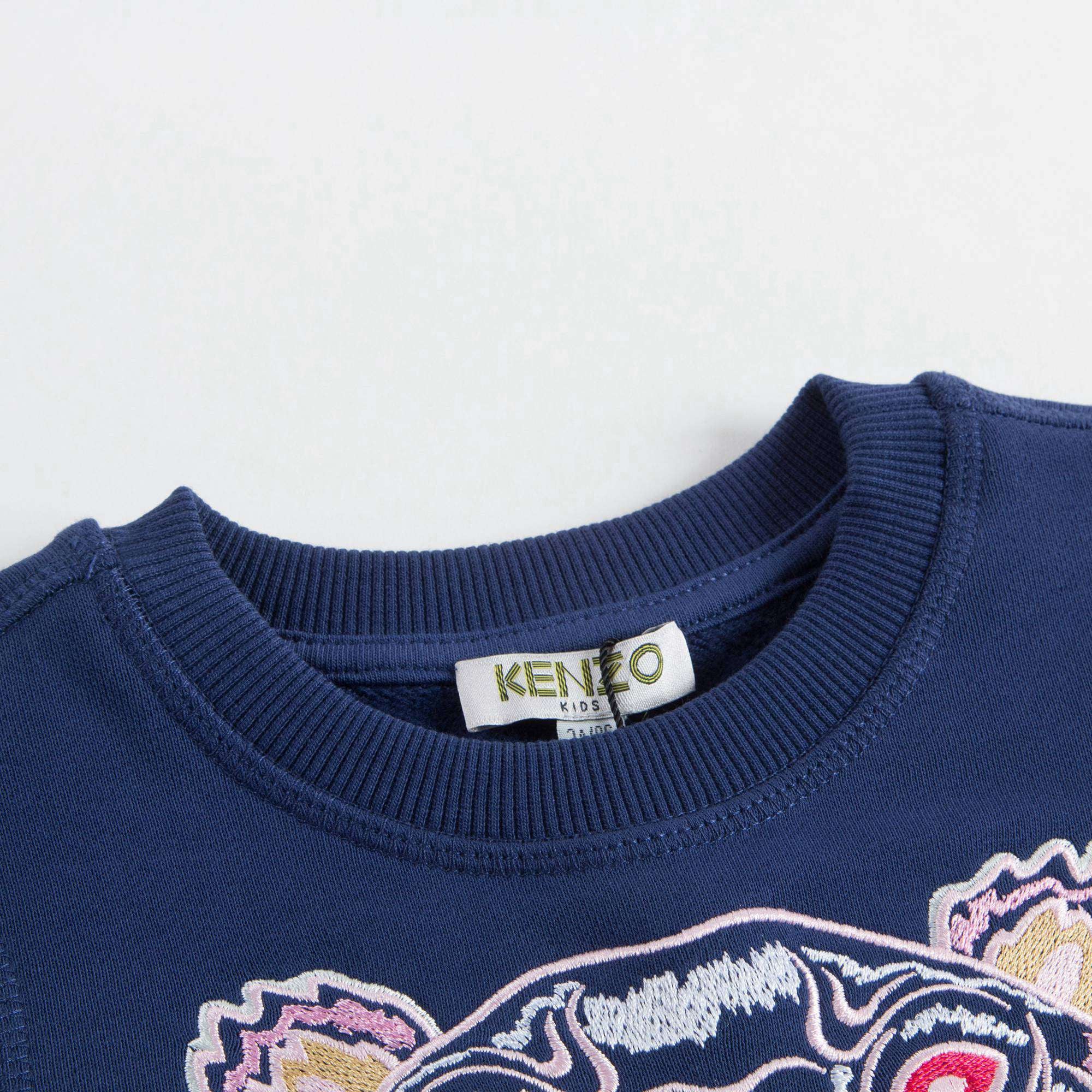 Girls Blue Tiger Sweatshirt