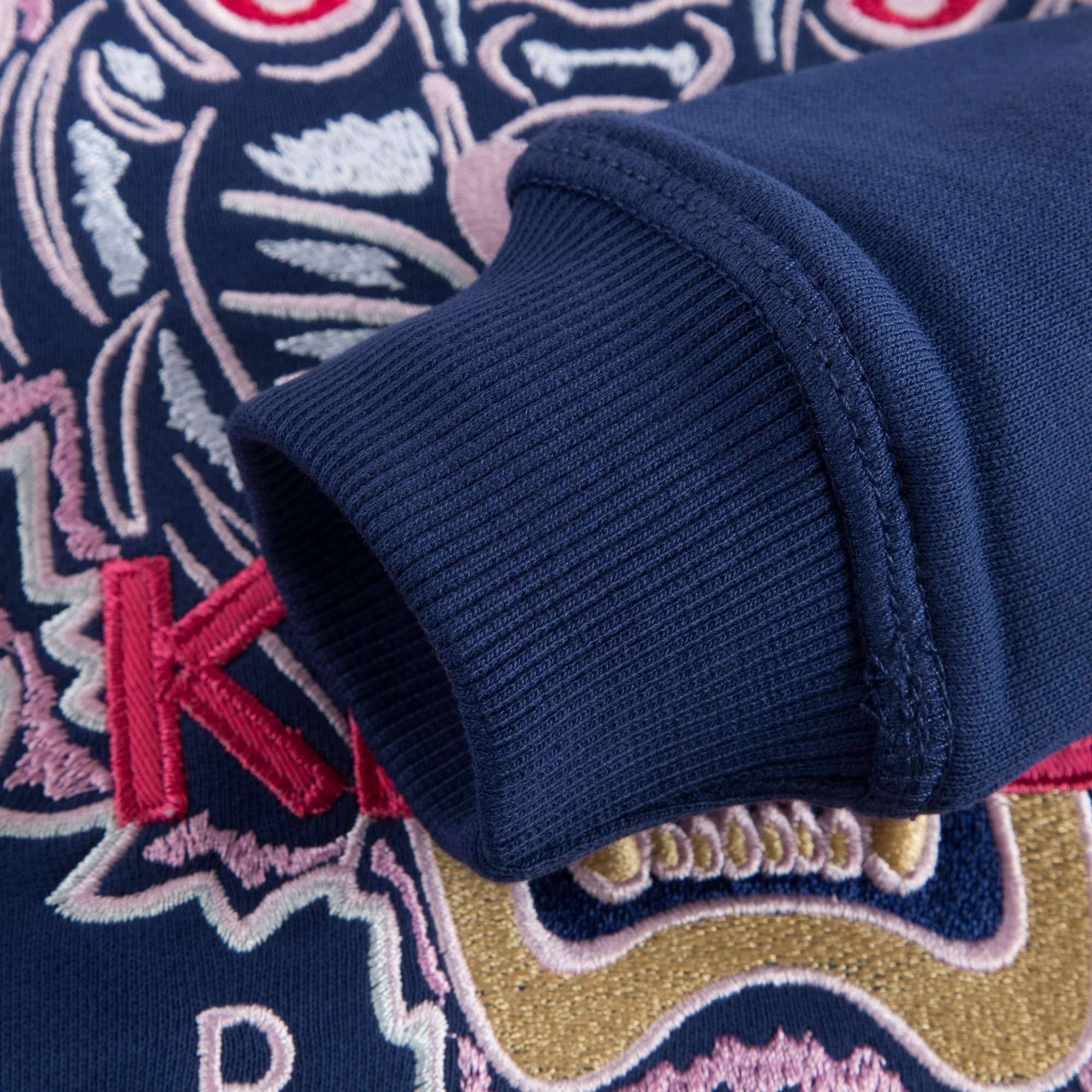 Girls Blue Tiger Sweatshirt