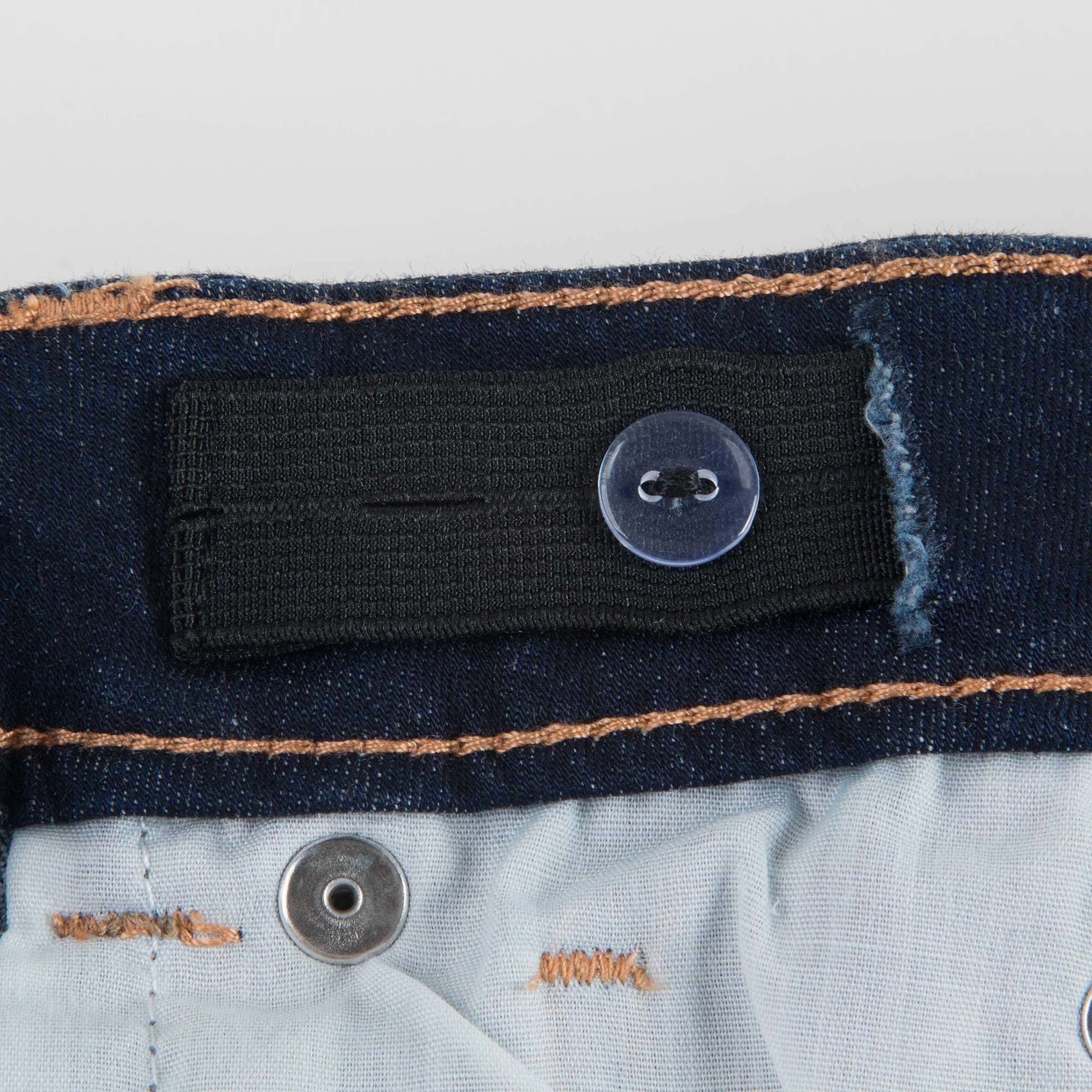 Girls Dark Blue Cotton Trousers