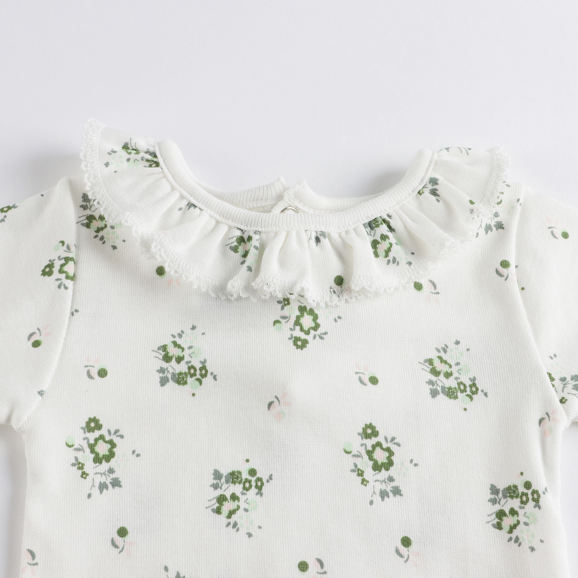 Baby Girls White Cotton Babysuit Set (2 Pack)