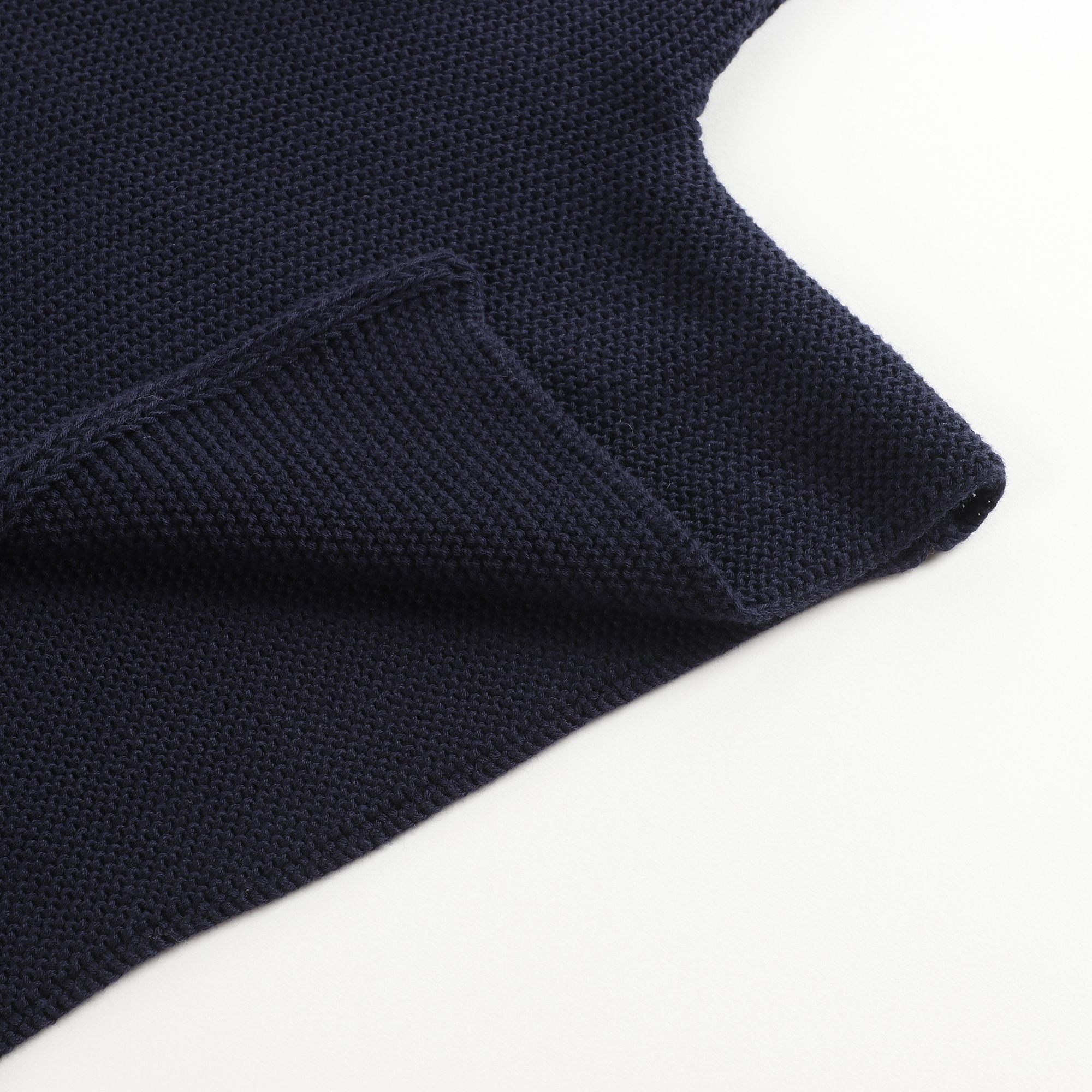 Girls Dark Blue Cotton Cardigan