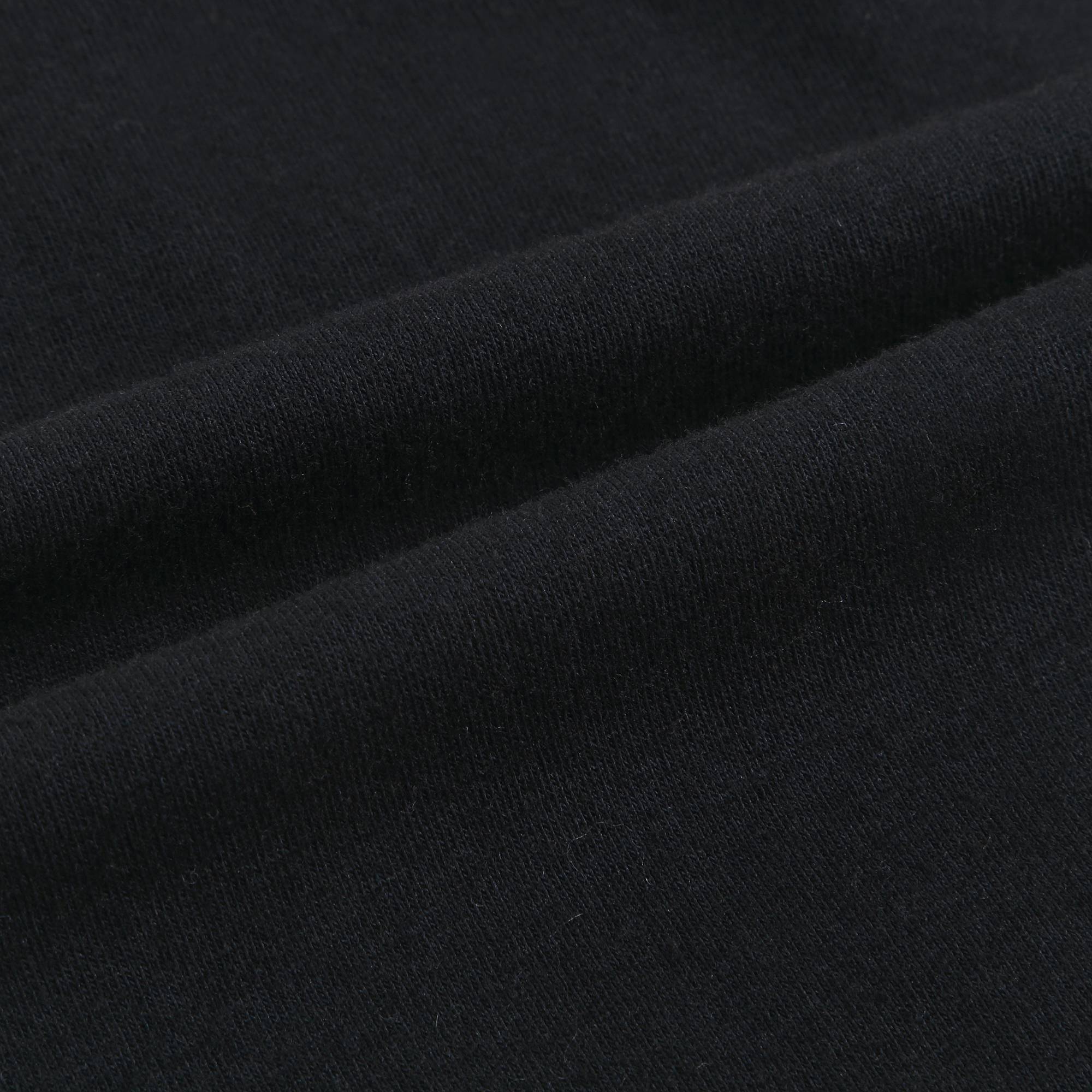 Girls Black Logo Cotton Legginge