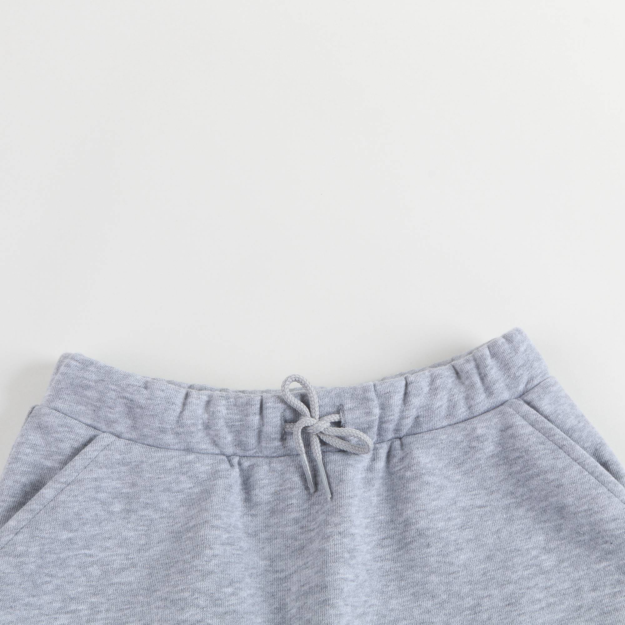 Girls Marl Grey Cotton Skirt