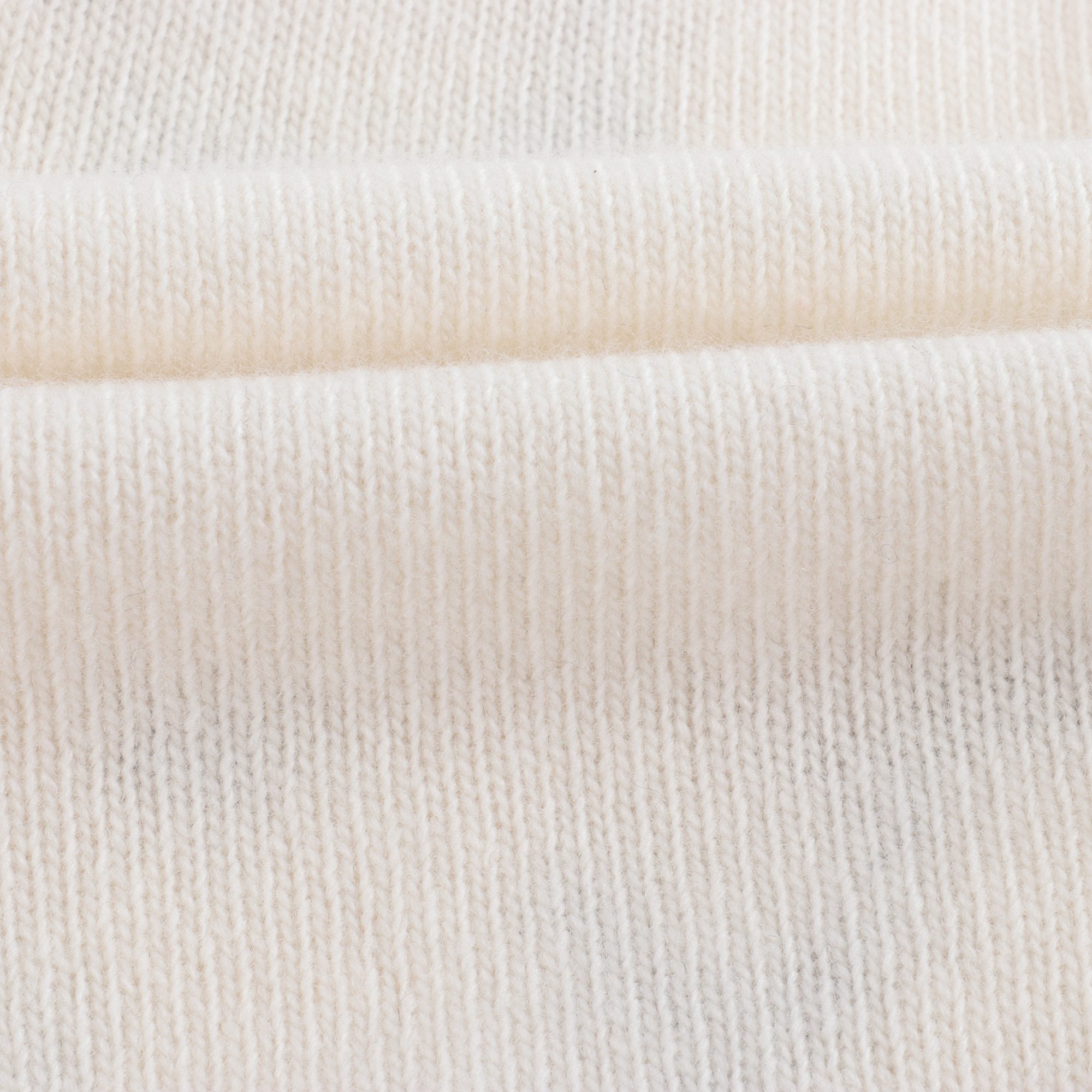 Girls White Embroidered Wool Sweater