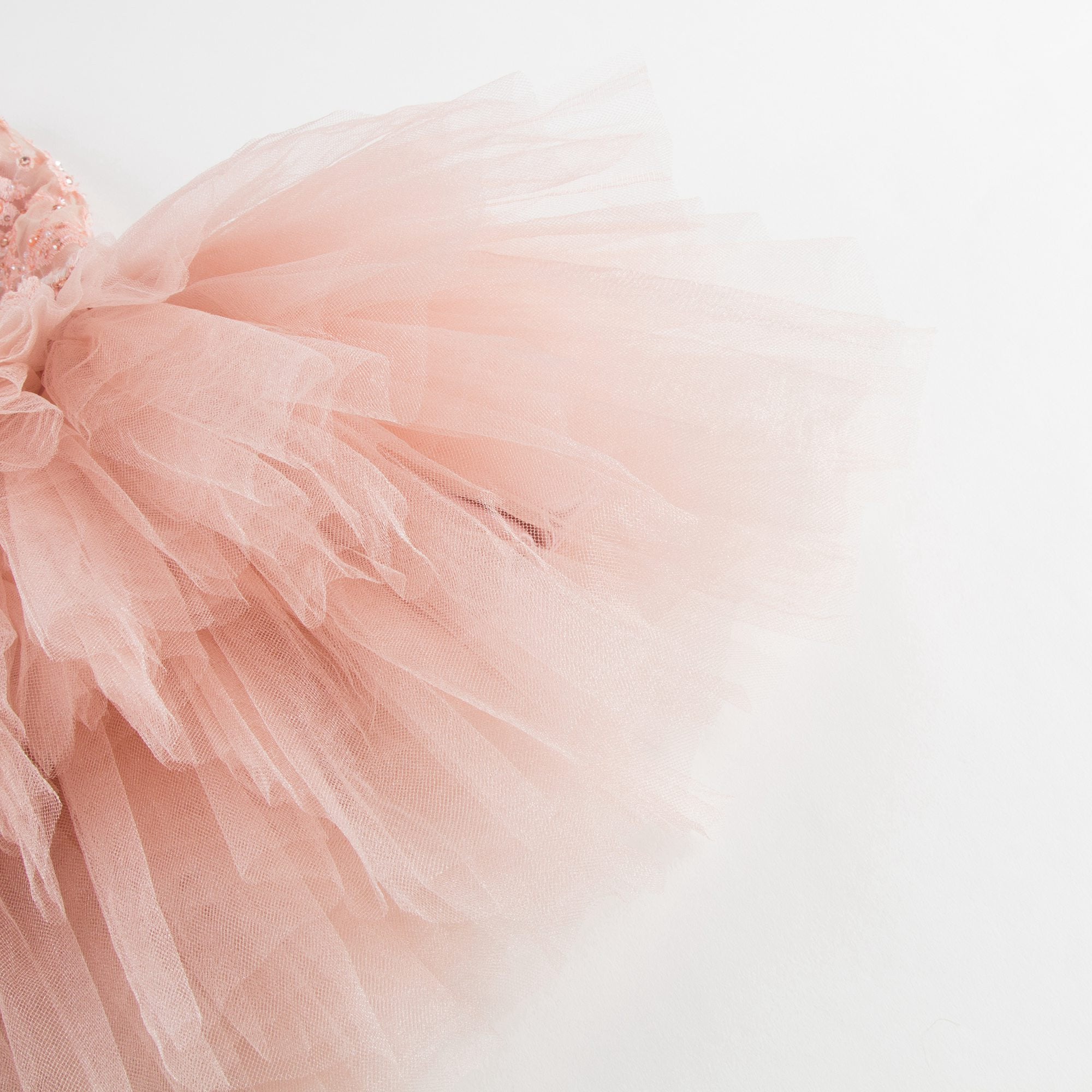 Girls Peachy Coral 'As fair as she' Dress